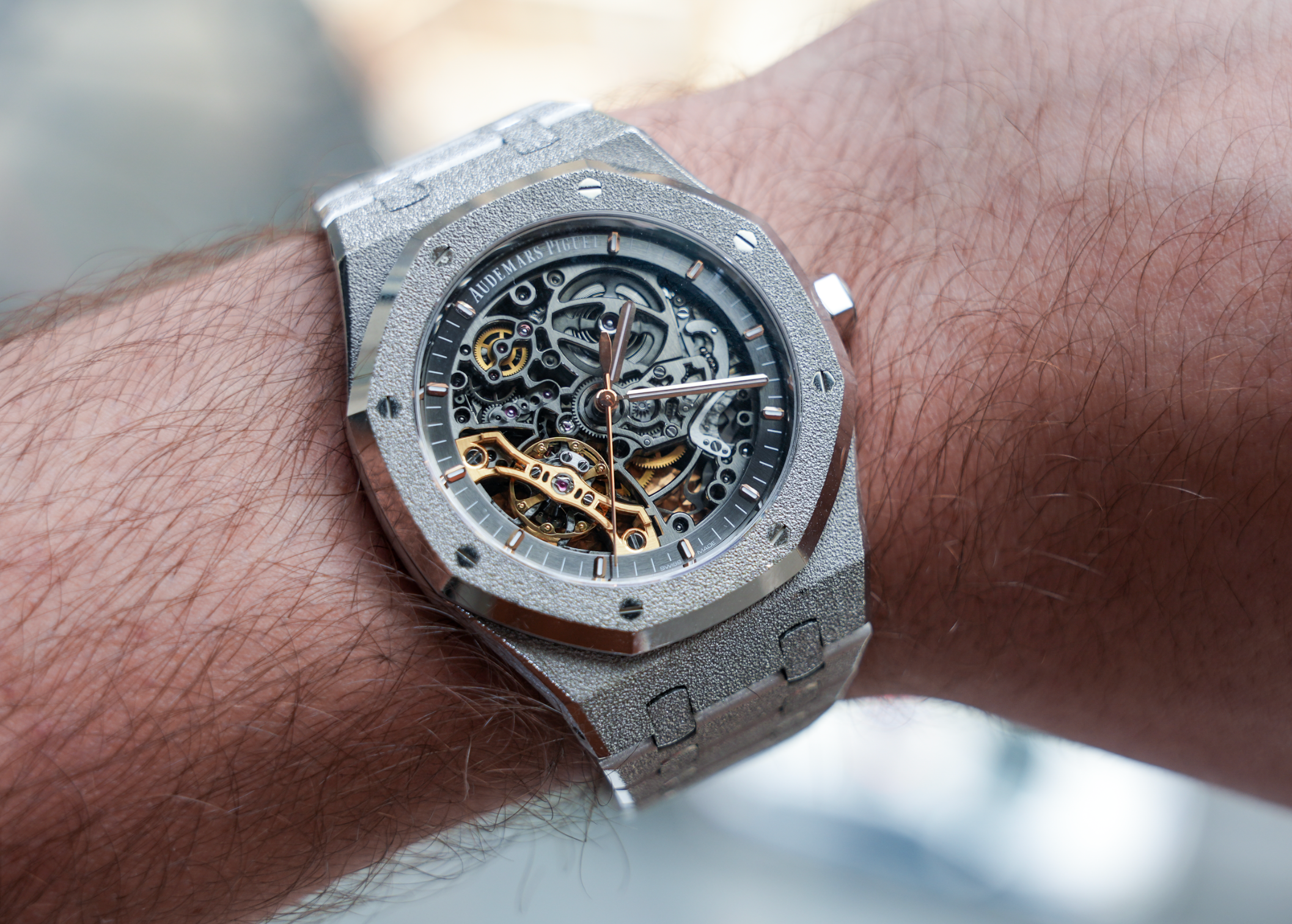 Open Worked Pre-Owned Audemars Piguet Royal Oak 15407BC | Openworked – JD Watches NY