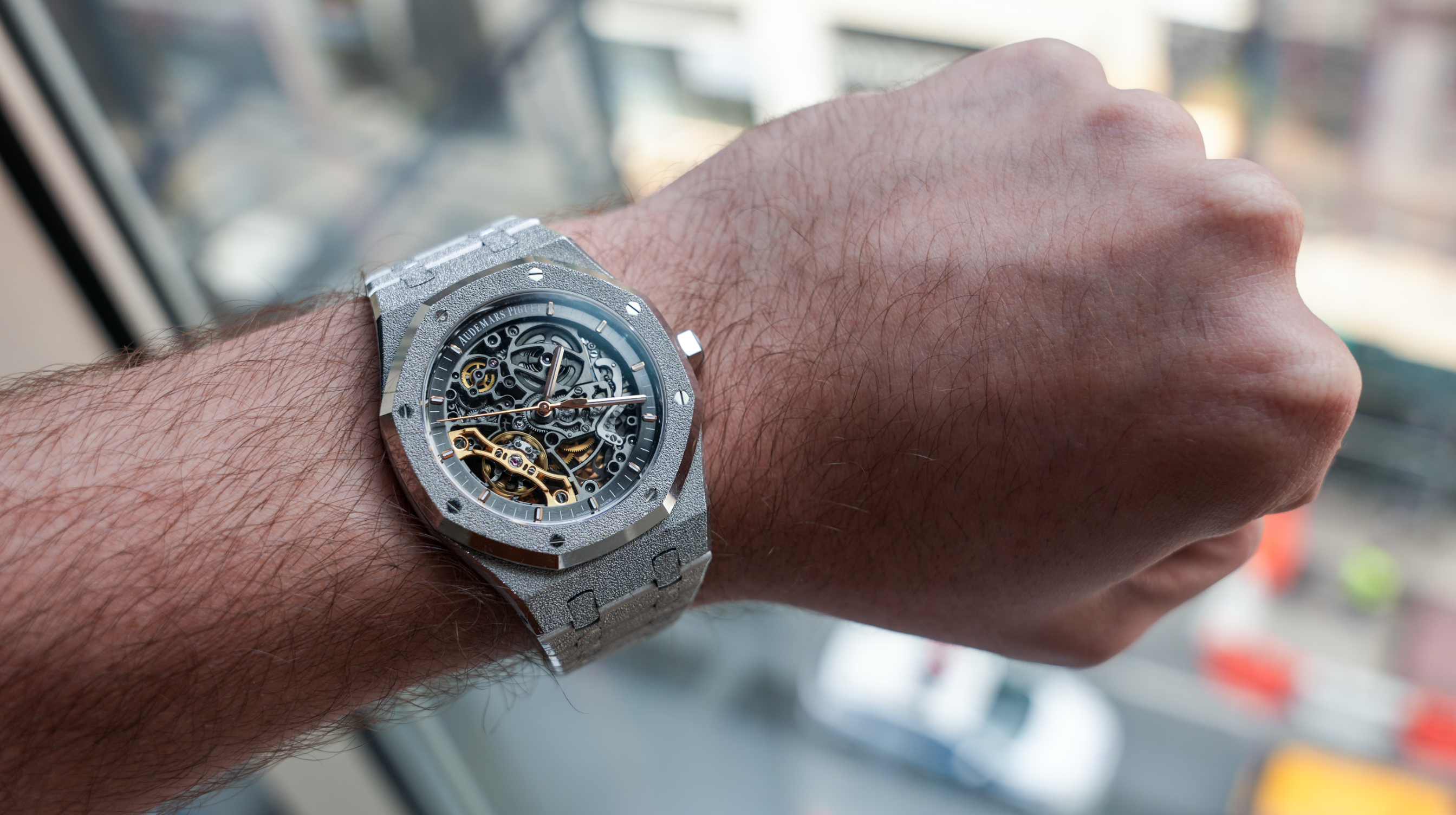 Audemars Piguet Royal Oak Double Balance Wheel Openworked – Frosted White Gold Ref. 15407BC.GG.1224BC.01