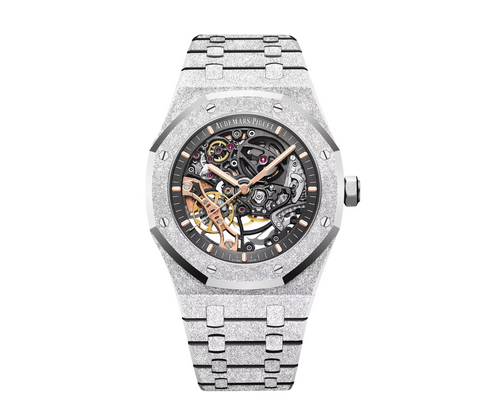 Audemars Piguet Royal Oak Double Balance Wheel Openworked – Frosted White Gold Ref. 15407BC.GG.1224BC.01