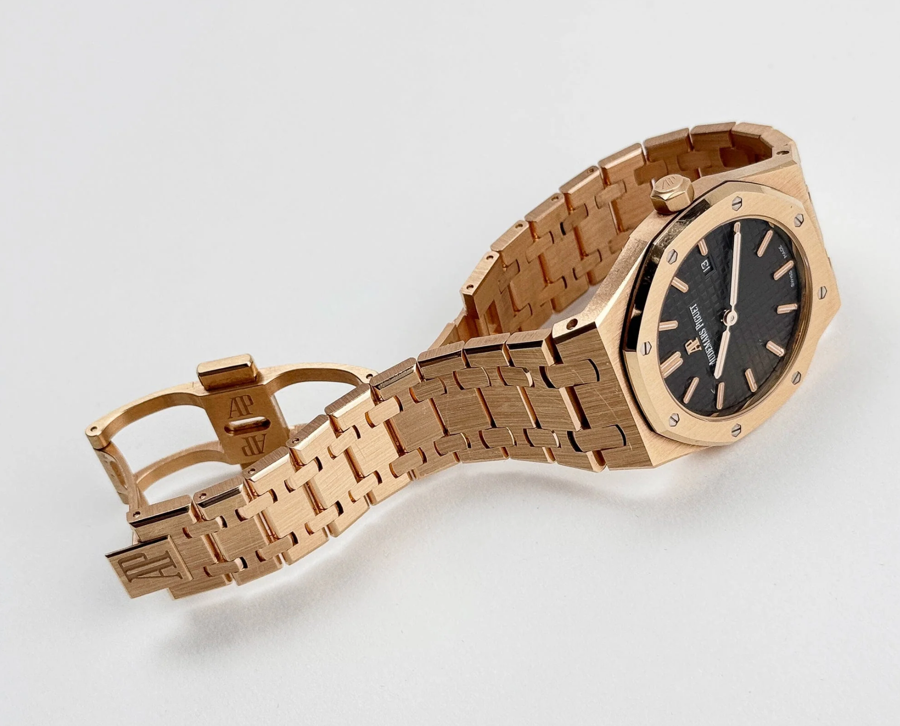 Audemars Piguet Royal Oak 'Ladies' Rose Gold Brown Dial Quartz – 67650OR.OO.1261OR.01-Audemars Piguet-JD Watches NY
