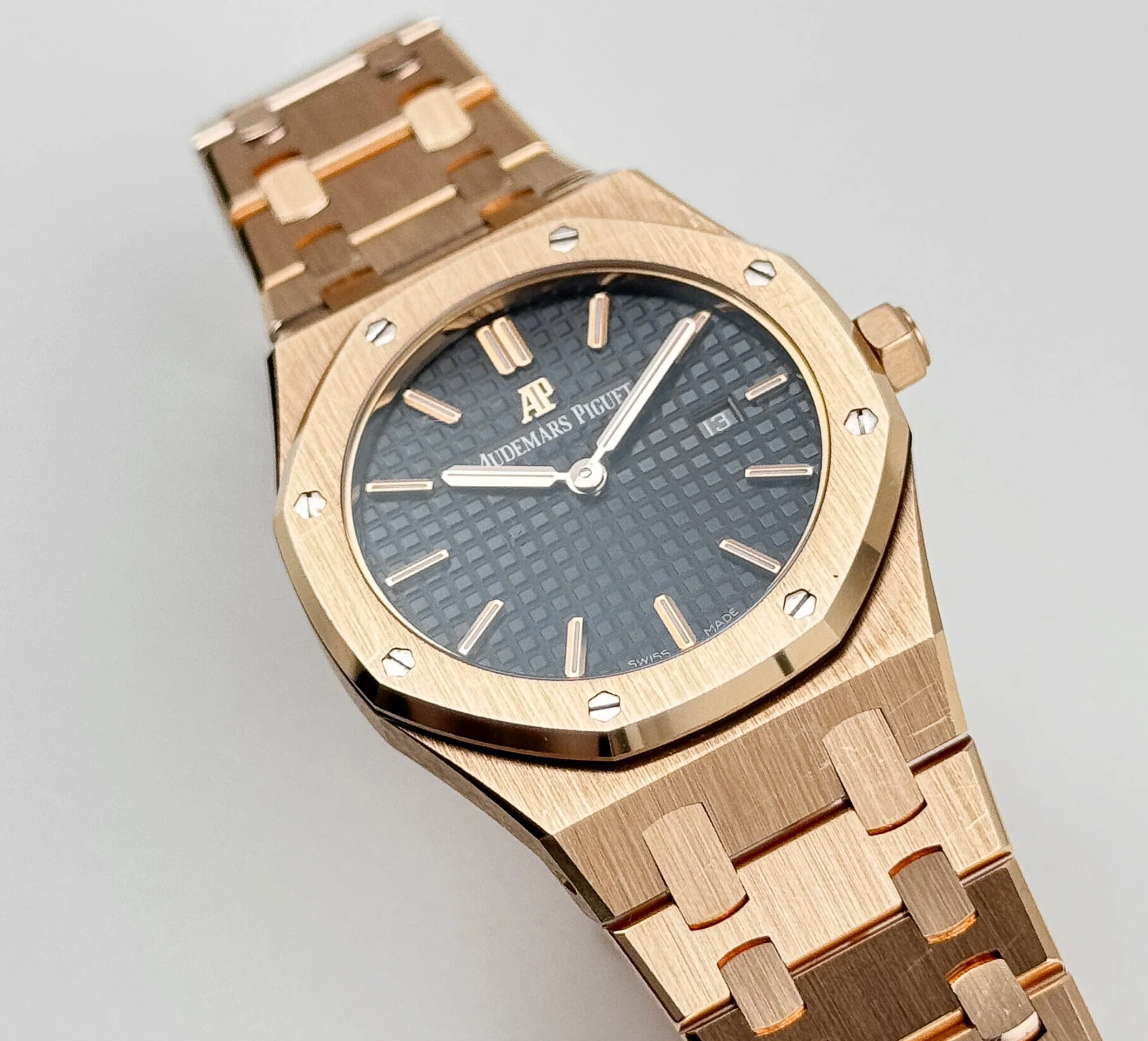 Audemars Piguet Royal Oak 'Ladies' Rose Gold Brown Dial Quartz – 67650OR.OO.1261OR.01-Audemars Piguet-JD Watches NY