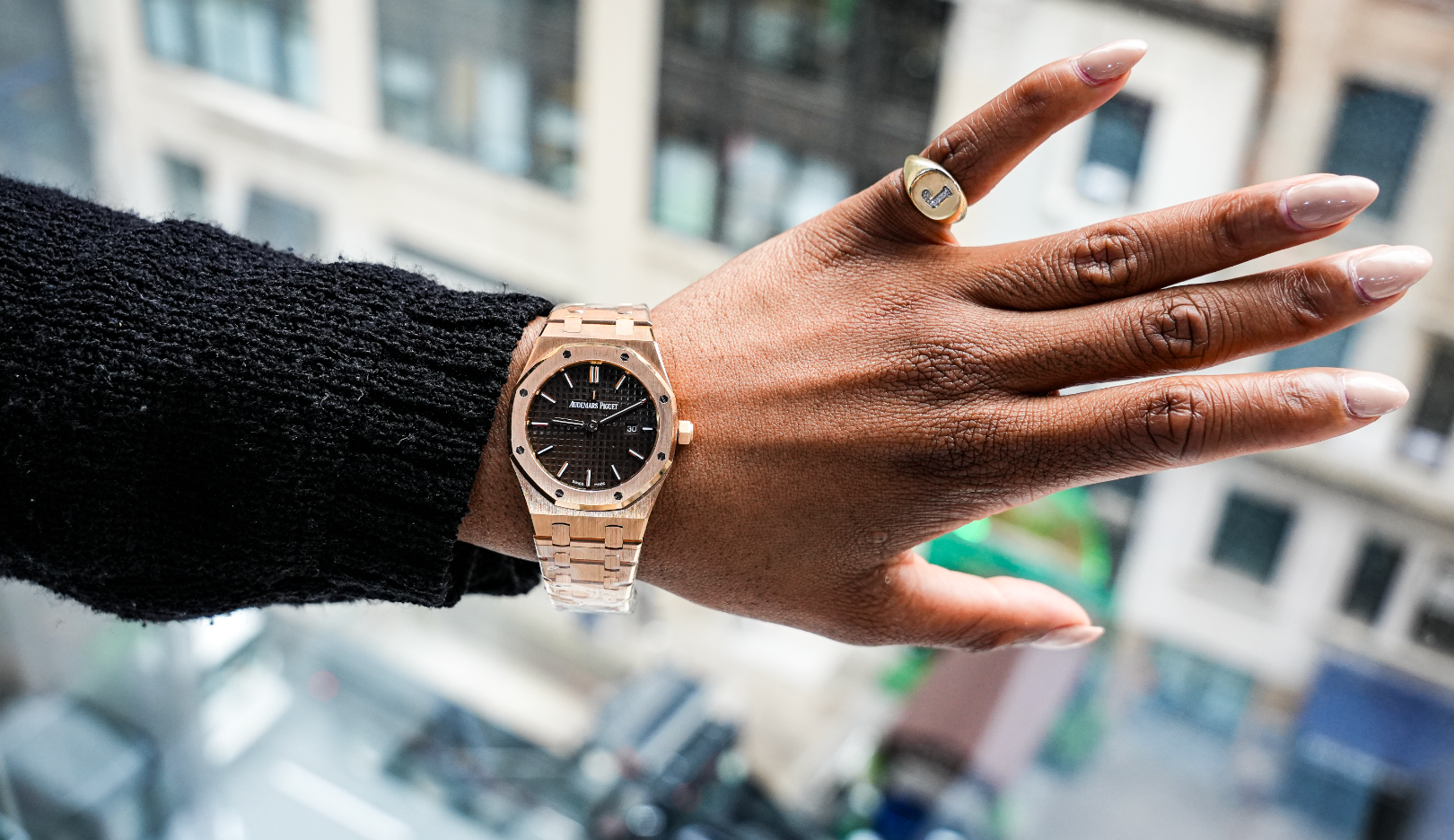 Pre-Owned Audemars Piguet Royal Oak 67650OR Brown Dial – JD