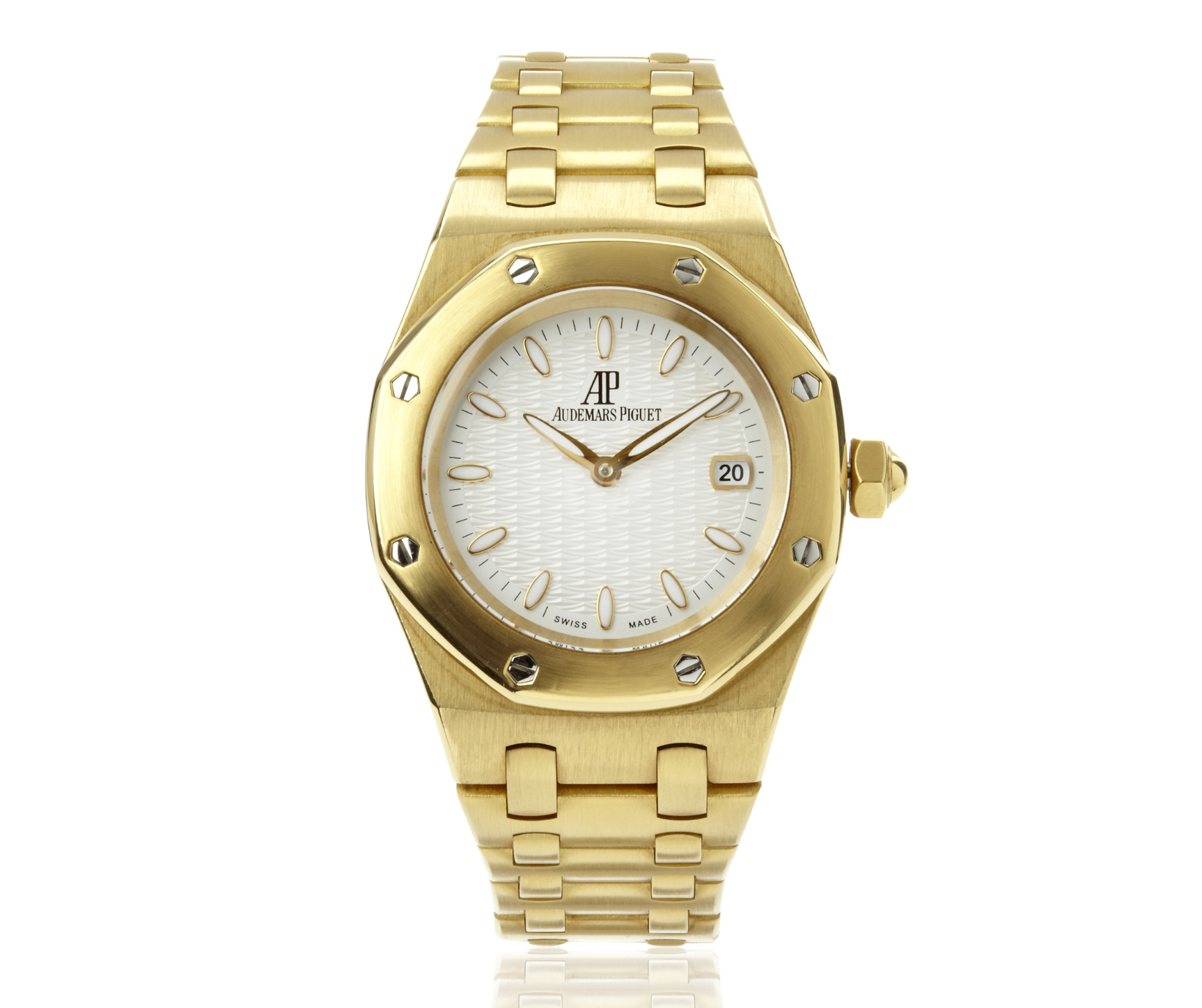 Audemars Piguet Royal Oak Lady 67600BA – 33mm 18K Yellow Gold – White Dial