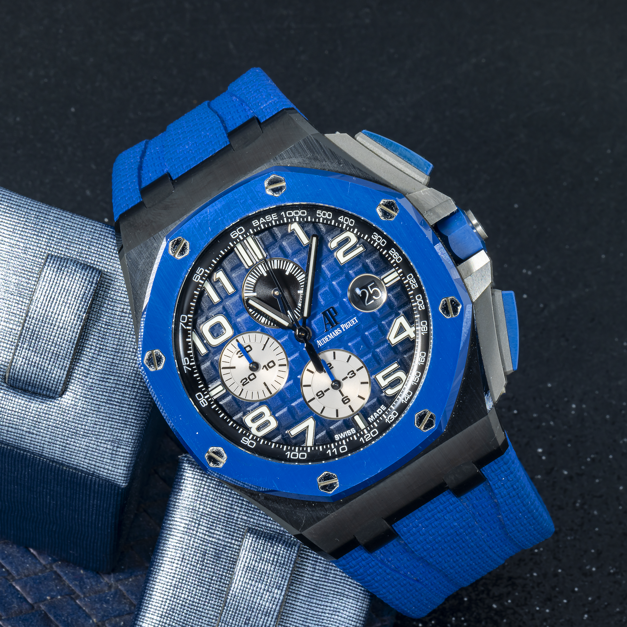 Audemars Piguet Royal Oak Offshore 26405CE 44mm Blue Dial Ceramic Watch-Audemars Piguet-JD Watches NY