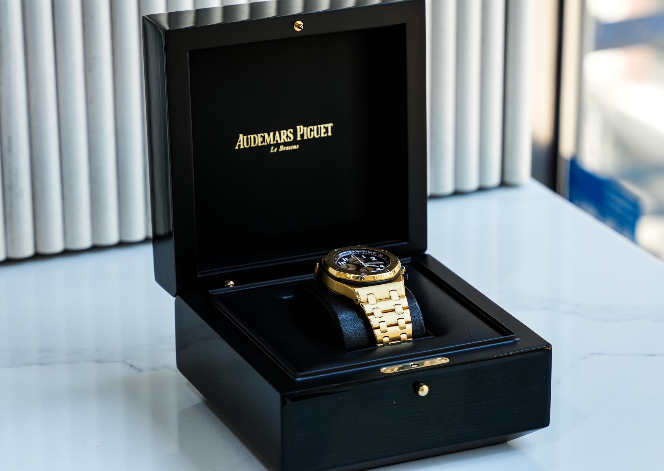 Audemars Piguet Royal Oak Offshore Chronograph 42 Yellow Gold – Arnold Schwarzenegger Edition-Audemars Piguet-JD Watches NY