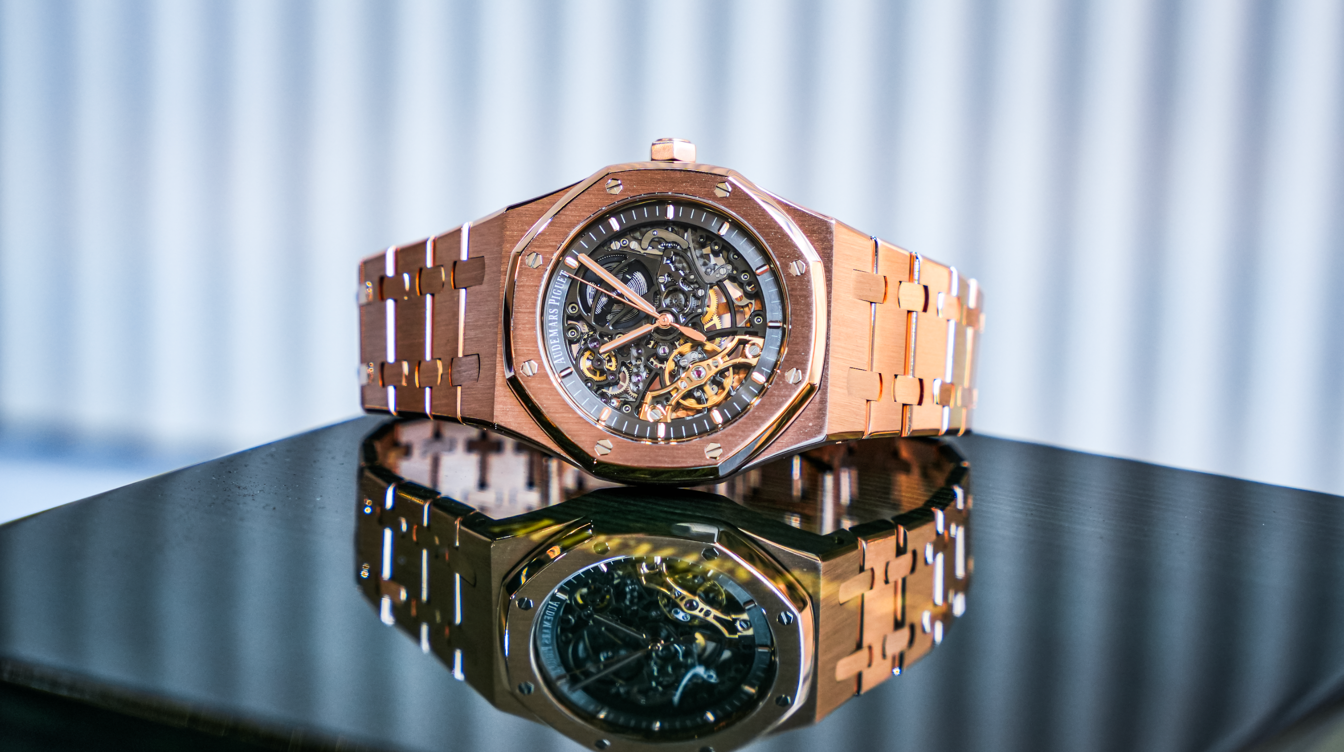 Audemars Piguet Royal Oak Openworked 15407OR – 41mm Rose Gold – Skeleton Dial