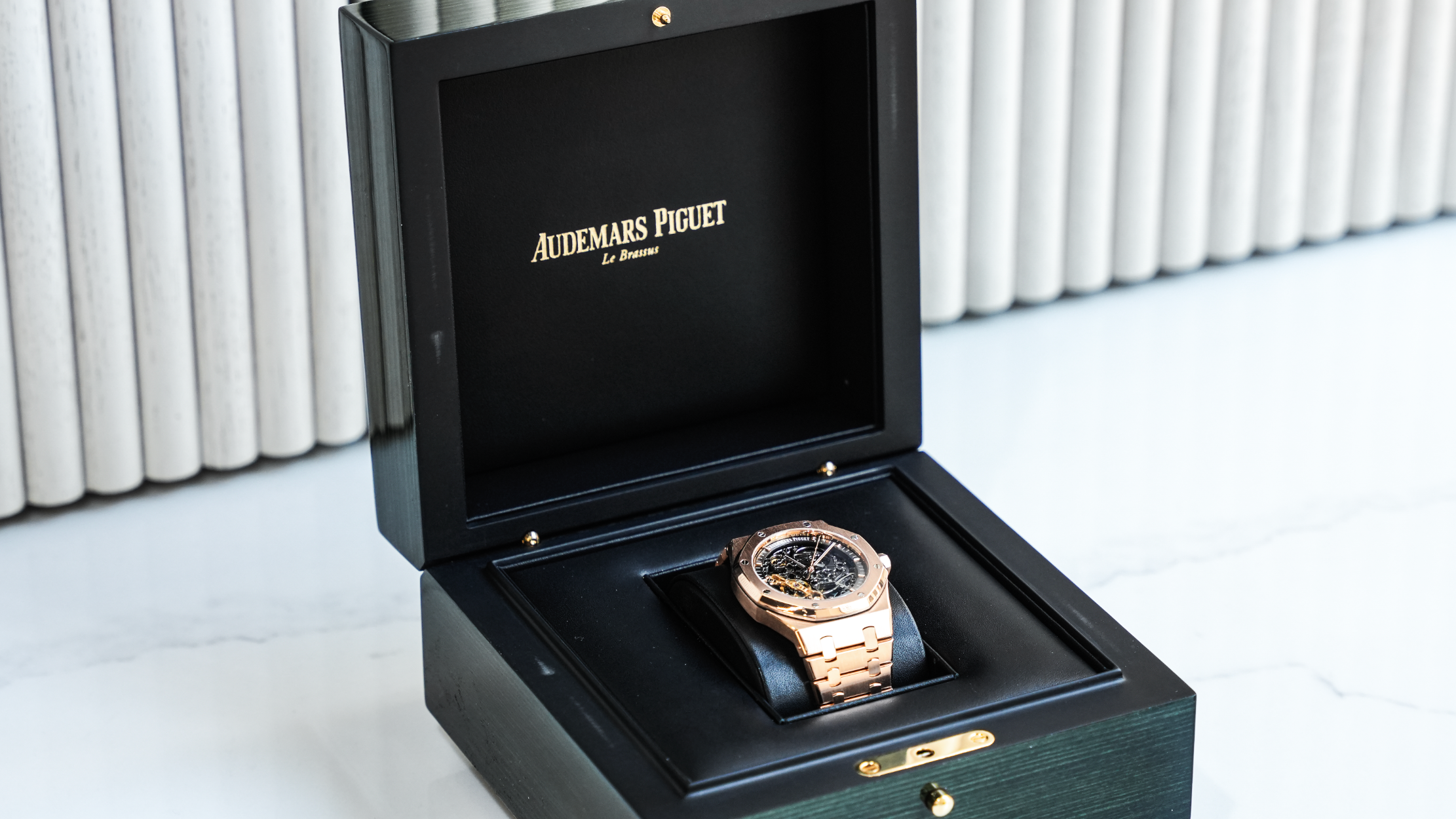 Audemars Piguet Royal Oak Openworked 15407OR – 41mm Rose Gold – Skeleton Dial