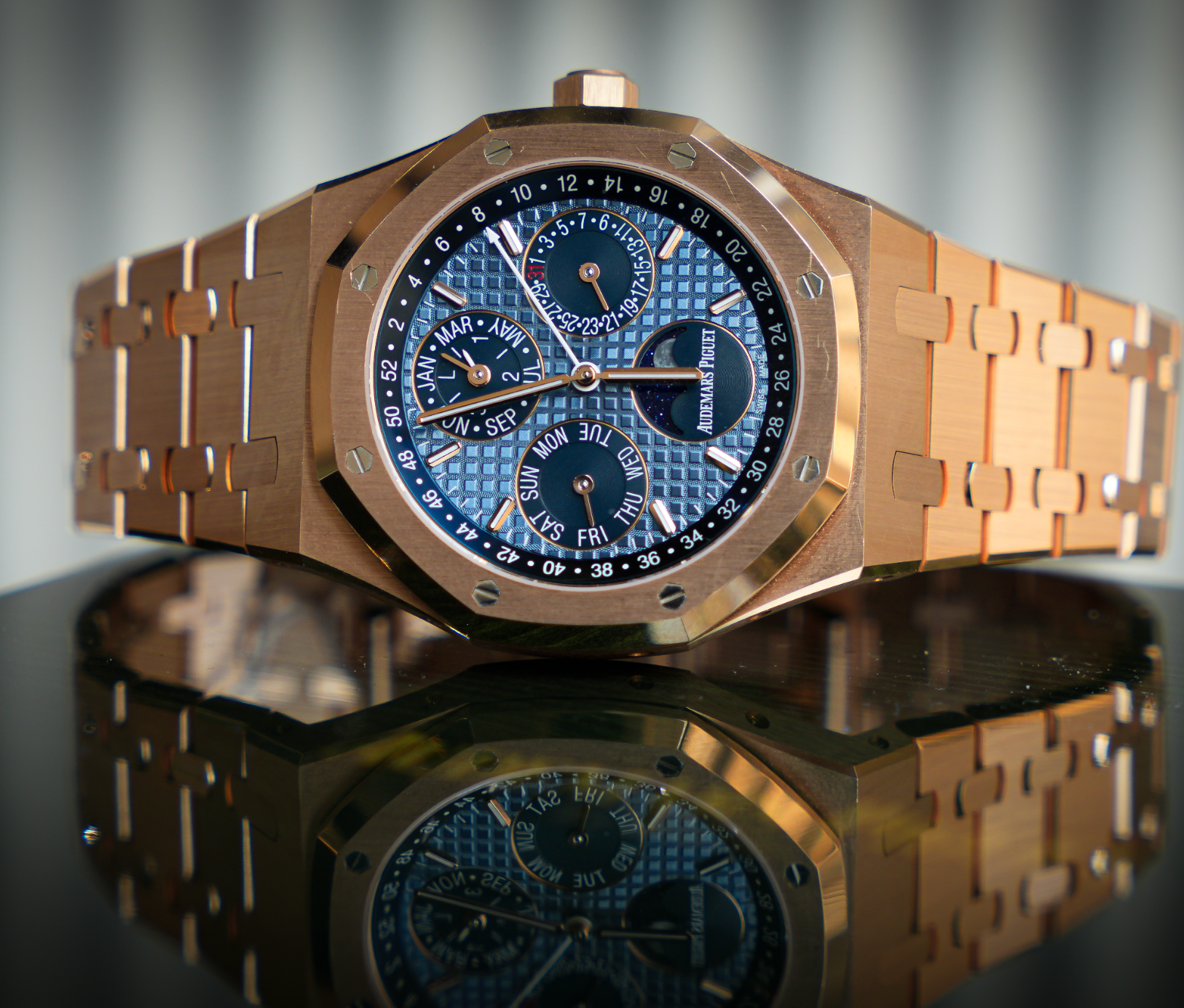 Audemars Piguet Royal Oak Perpetual Calendar – 18k Rose Gold Ref. 26574OR.OO.1220OR.02-Audemars Piguet-JD Watches NY