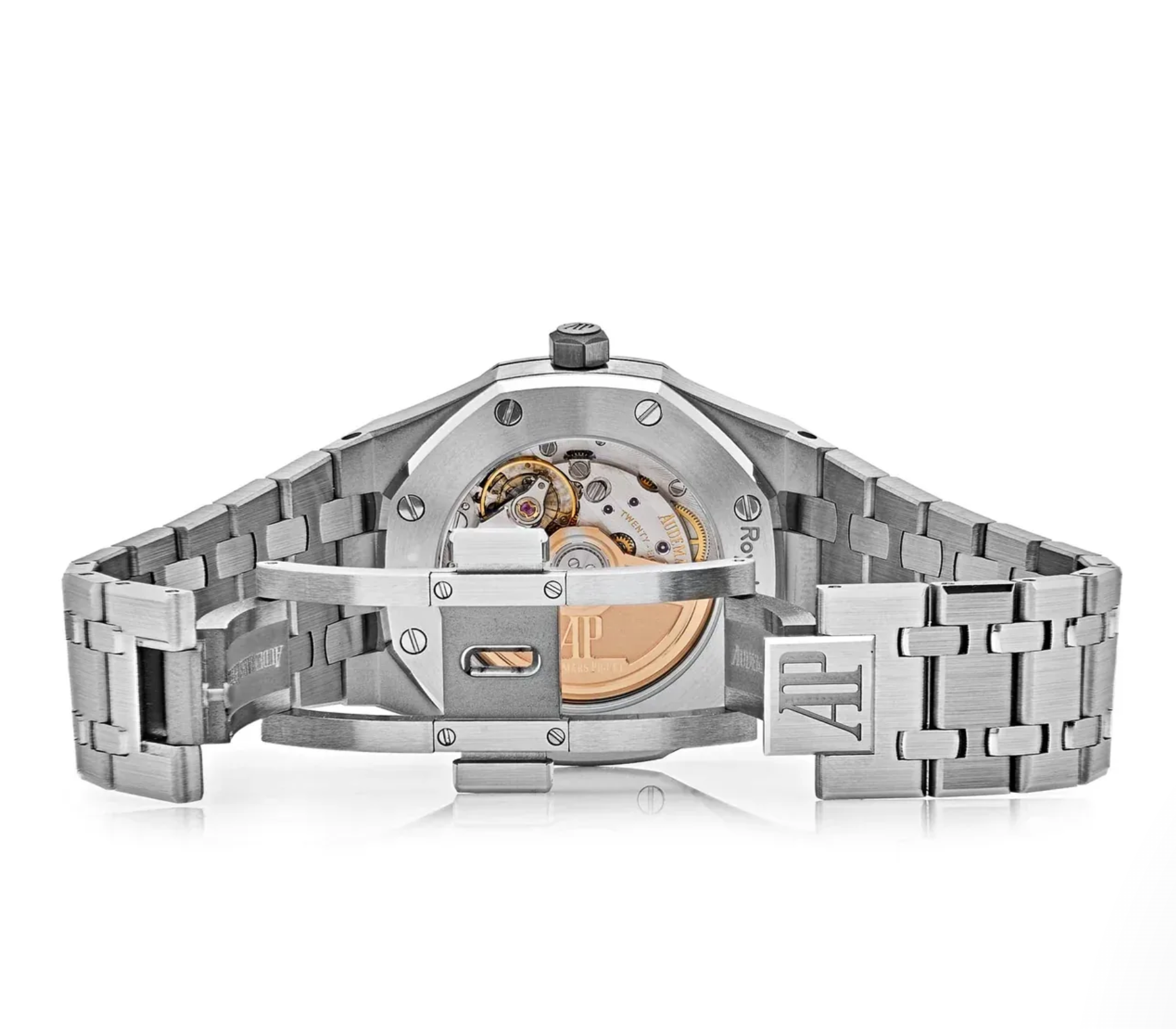 Audemars Piguet Royal Oak Selfwinding - 34mm Stainless Steel Case with Blue Dial, Diamond-Set Bezel, Steel Bracelet-Audemars Piguet-JD Watches NY