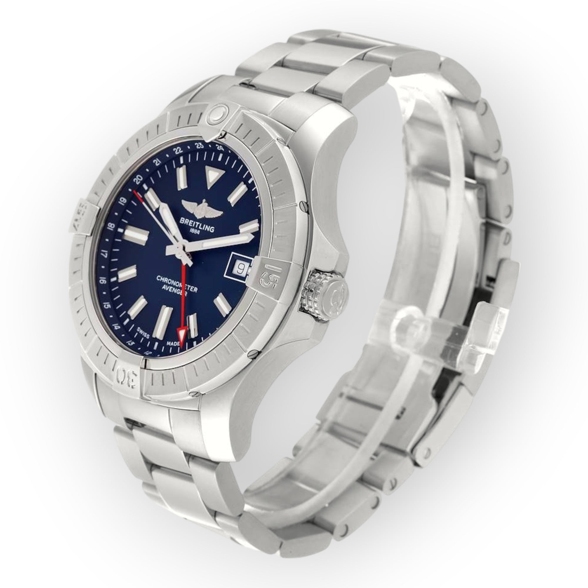 Breitling Aeromarine Avenger II GMT A32395 Blue Dial Steel Mens Watch-JD Watches NY-JD Watches NY