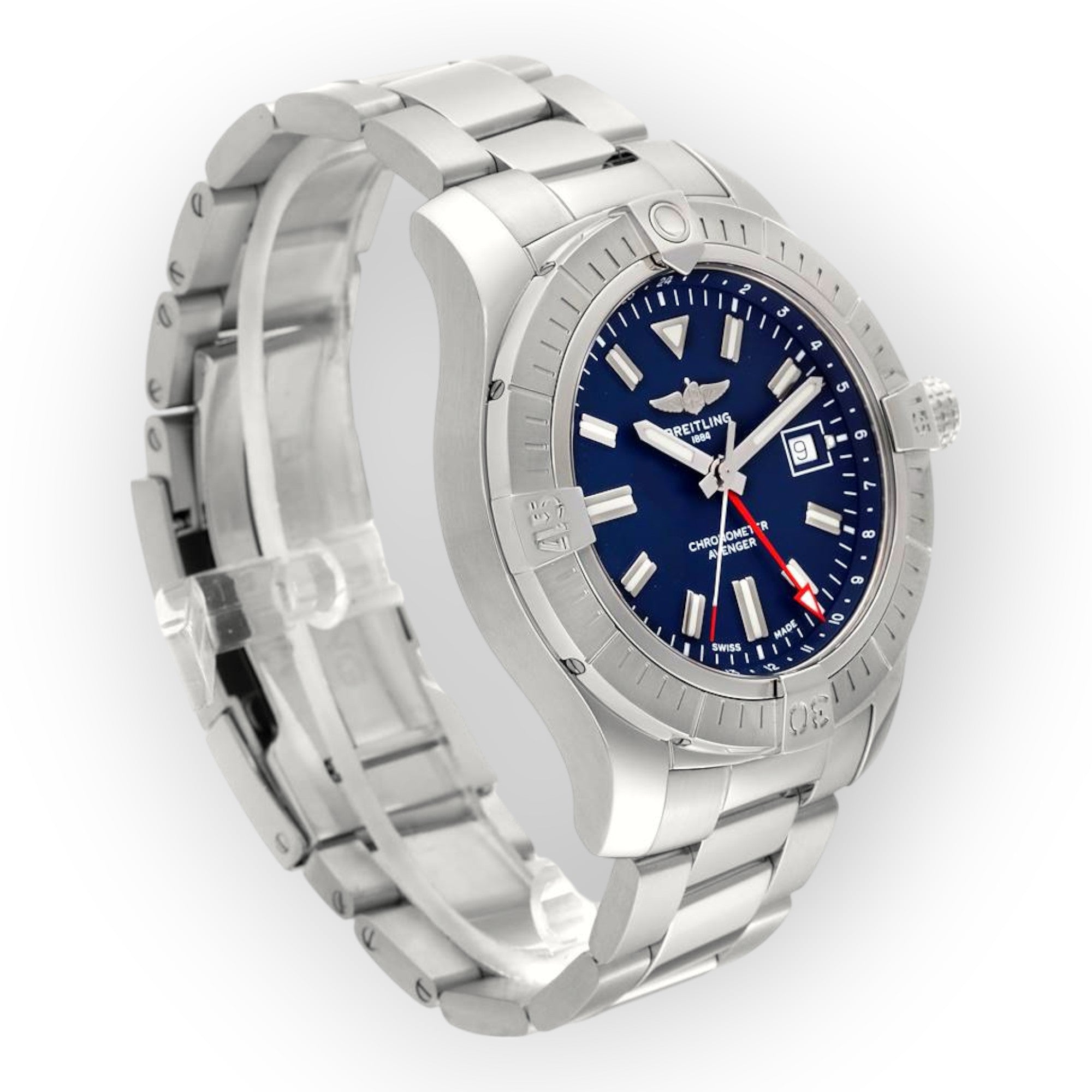 Breitling Aeromarine Avenger II GMT A32395 Blue Dial Steel Mens Watch-JD Watches NY-JD Watches NY