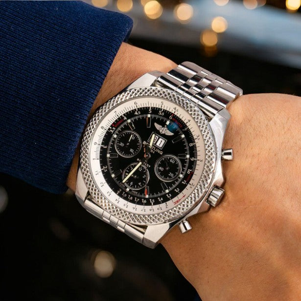 Breitling Bentley Motors Special Edition A25362 Steel Mens Watch-Breitling-JD Watches NY