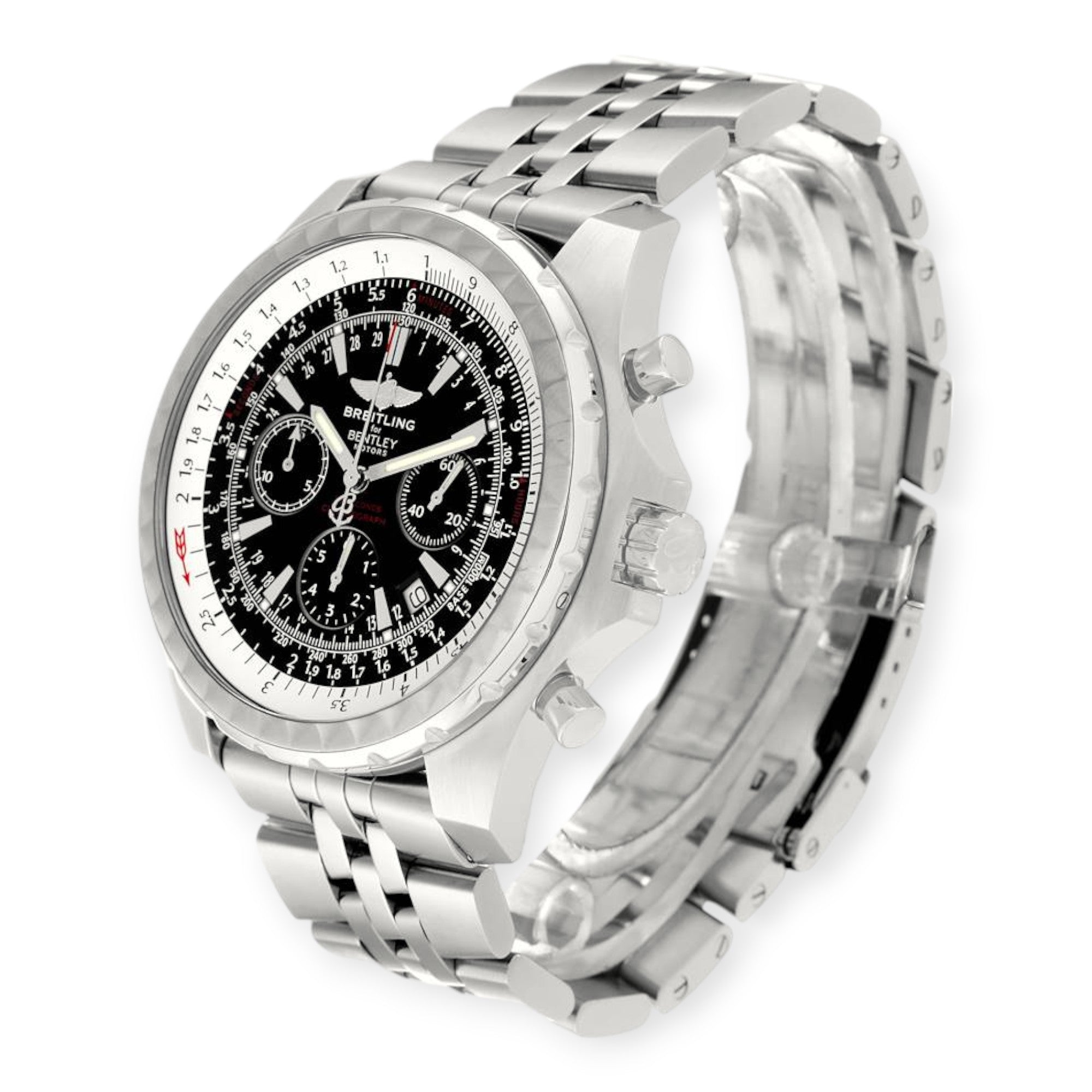 Breitling Bentley Motors T A25363 Black Dial Chronograph Mens Watch-Breitling-JD Watches NY