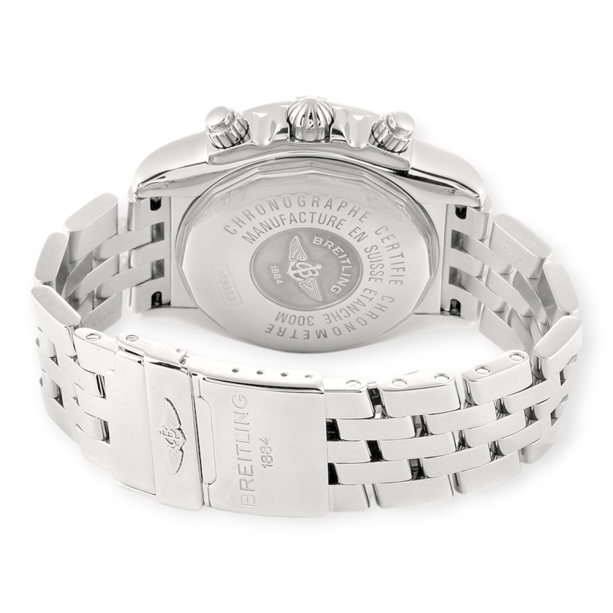 Breitling Chronomat Evolution A13356 Steel Black Dial Steel Mens Watch-Breitling-JD Watches NY