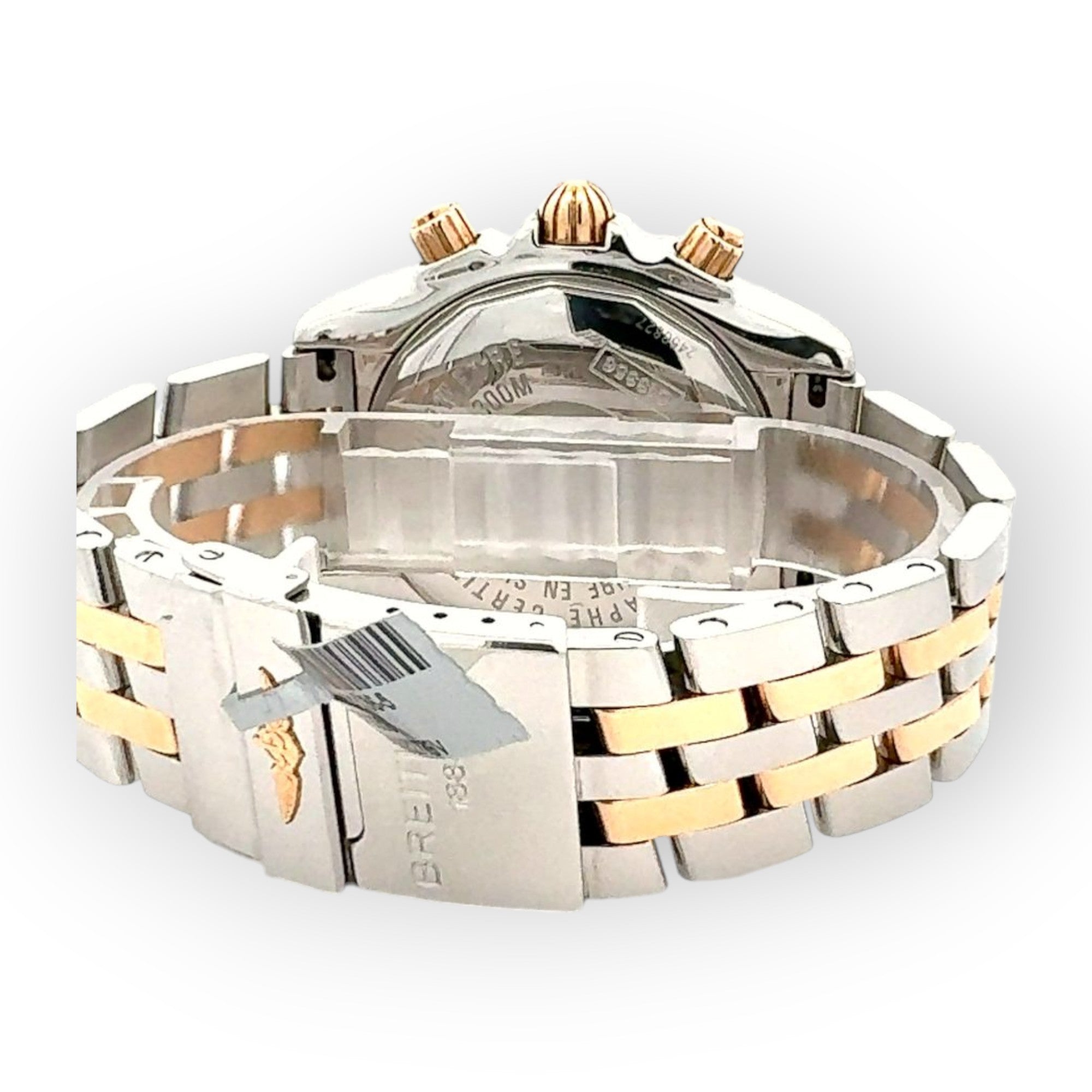 Breitling Chronomat Evolution Stainless Steel & Yellow Gold White Dial 44mm-Breitling-JD Watches NY