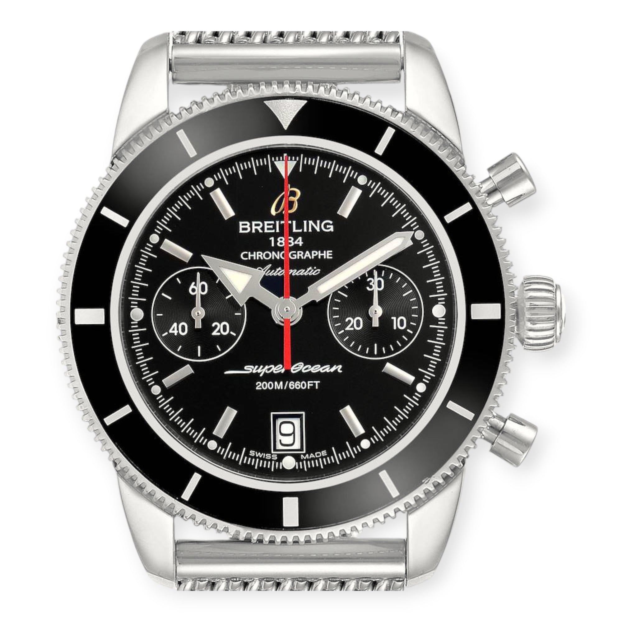 Breitling SuperOcean Heritage Chrono A23370 Black Dial Mens Watch-JD Watches NY-JD Watches NY