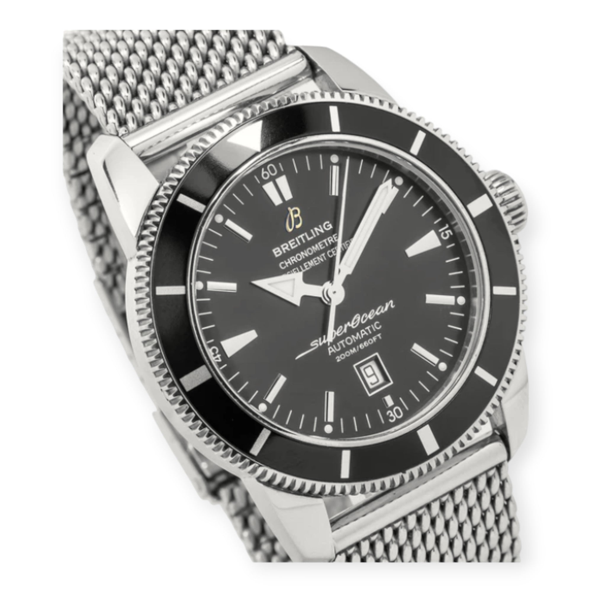 Breitling Superocean Heritage A17320 Black Dial Mens Steel Watch-JD Watches NY-JD Watches NY