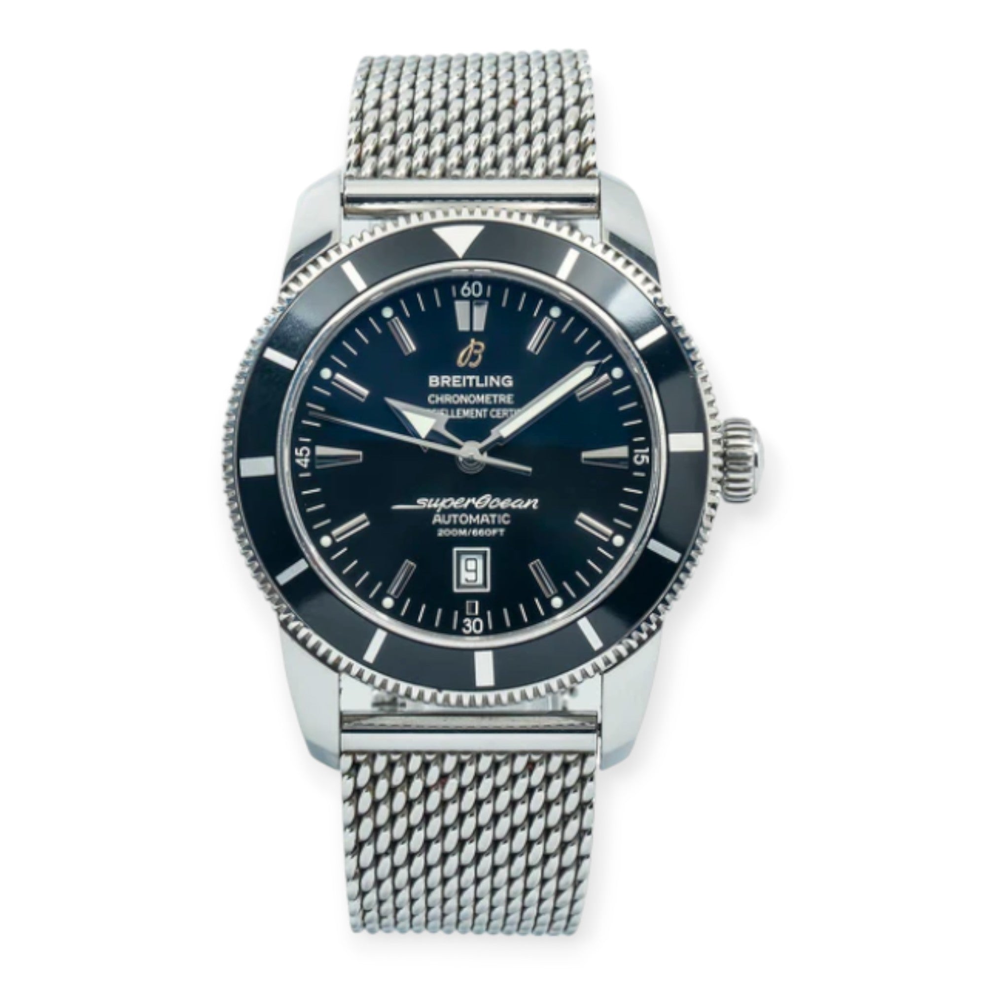 Breitling Superocean Heritage A17320 Black Dial Mens Steel Watch-JD Watches NY-JD Watches NY