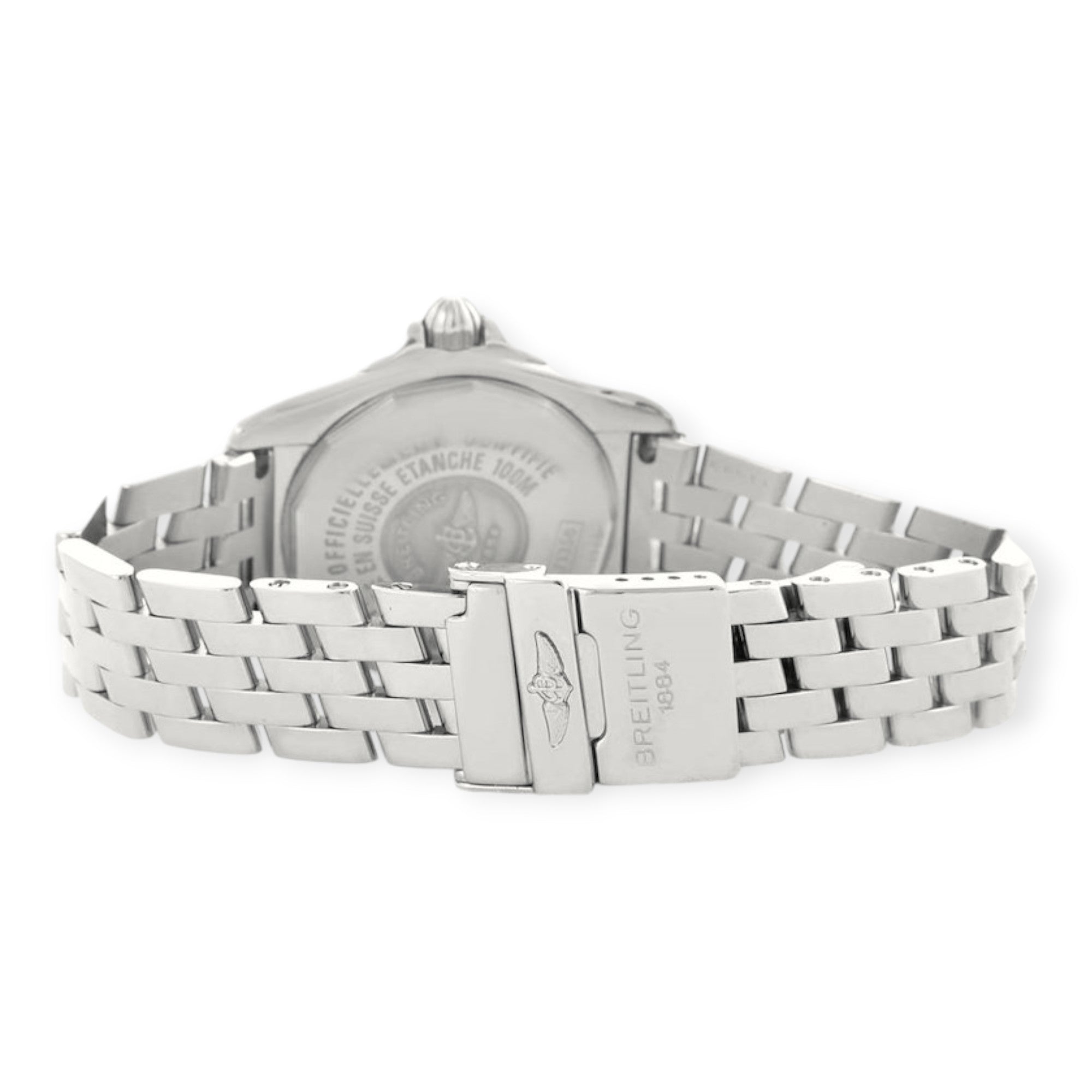 Breitling Windrider Cockpit A71356 Ladies White Diamond Ladies Watch-Breitling-JD Watches NY
