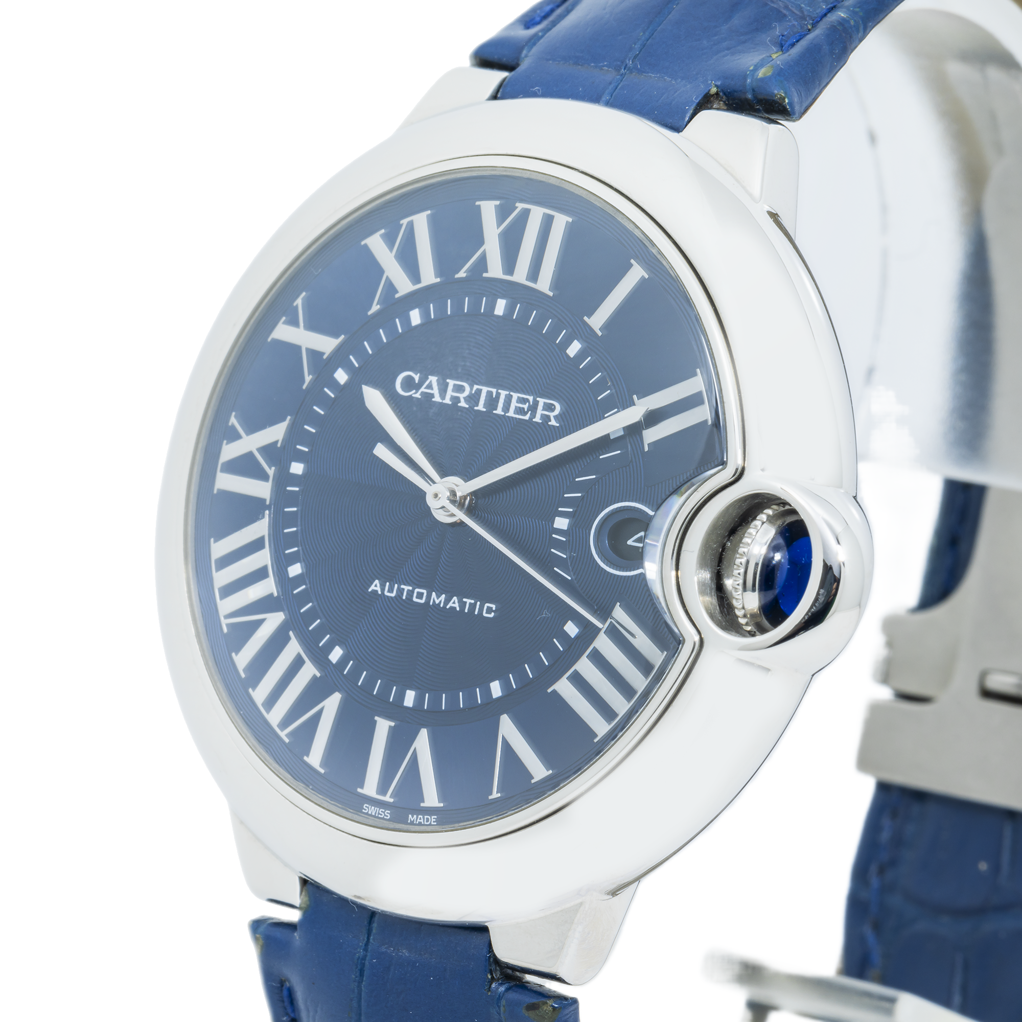 Cartier Ballon Bleu 42mm Stainless Steel Automatic Men's Watch WSBB0027-Cartier-JD Watches NY