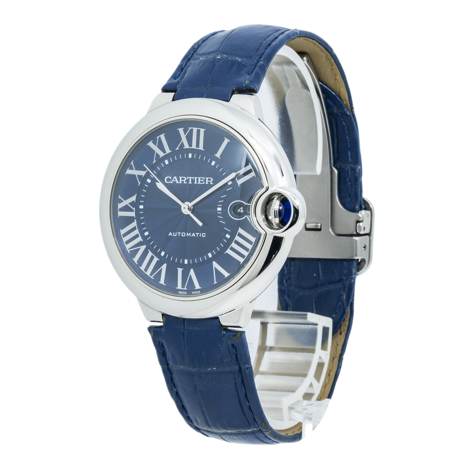 Cartier Ballon Bleu 42mm Stainless Steel Automatic Men's Watch WSBB0027-Cartier-JD Watches NY