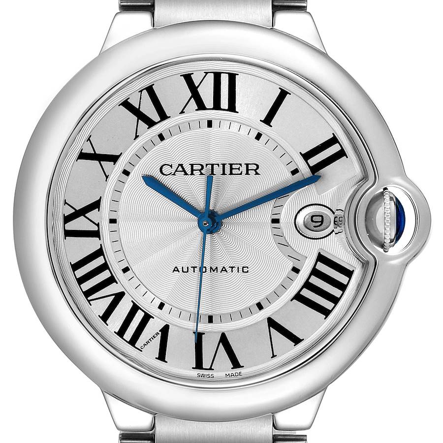 Cartier Ballon Bleu 42mm W69012Z4 White Dial With Stainless Steel Bracelet-Cartier-JD Watches NY