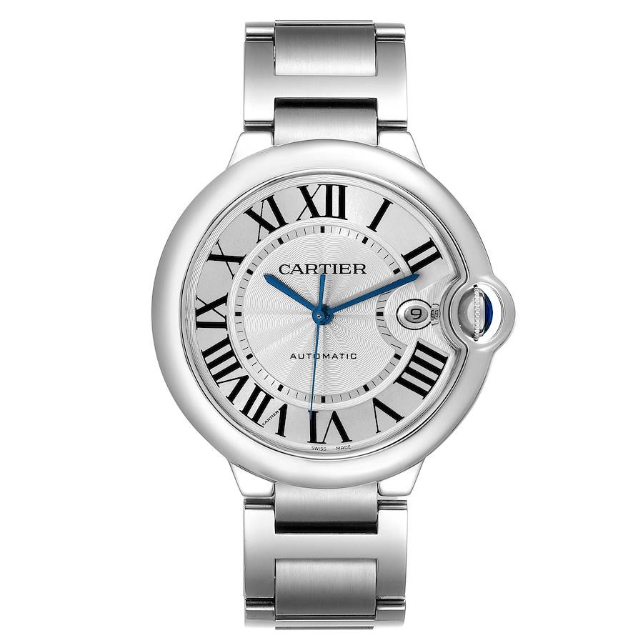 Cartier Ballon Bleu 42mm W69012Z4 White Dial With Stainless Steel Bracelet-Cartier-JD Watches NY