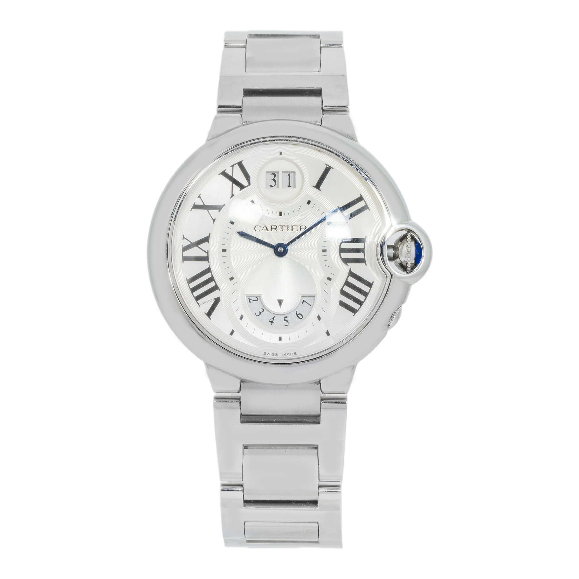 Cartier Ballon Bleu Chronograph W6920002 – Stainless Steel 44mm Automatic Watch-Cartier-JD Watches NY