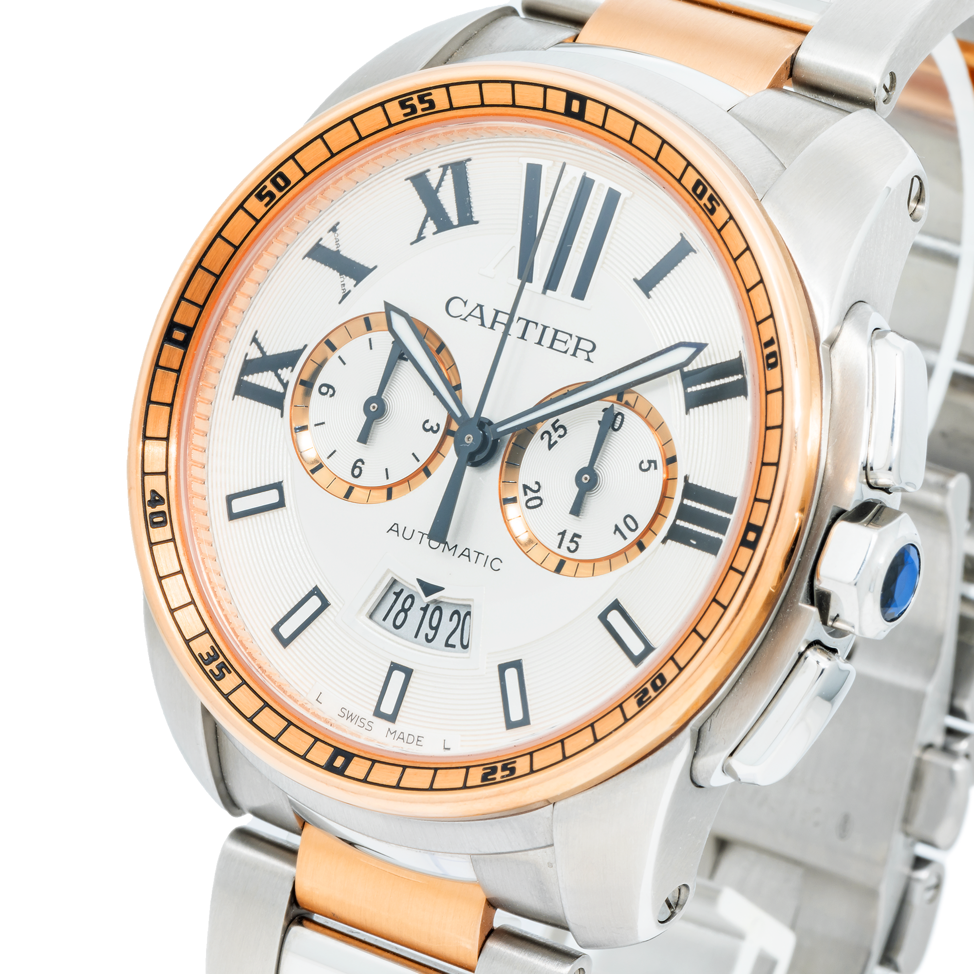 Cartier Calibre de Cartier Chronograph 42mm W7100042-Cartier-JD Watches NY
