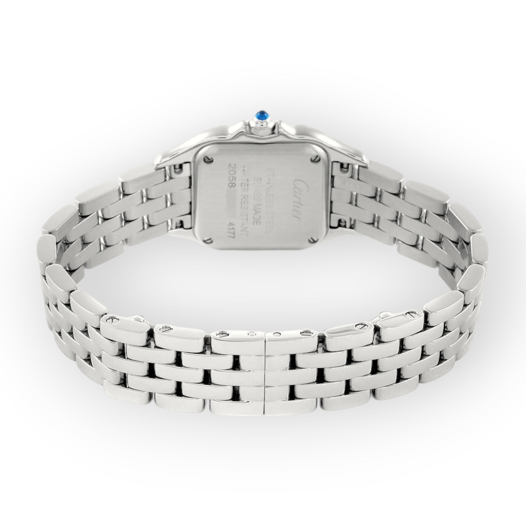 Cartier Panthere Small Steel Diamond Bezel Ladies Watch W4PN0007-Cartier-JD Watches NY