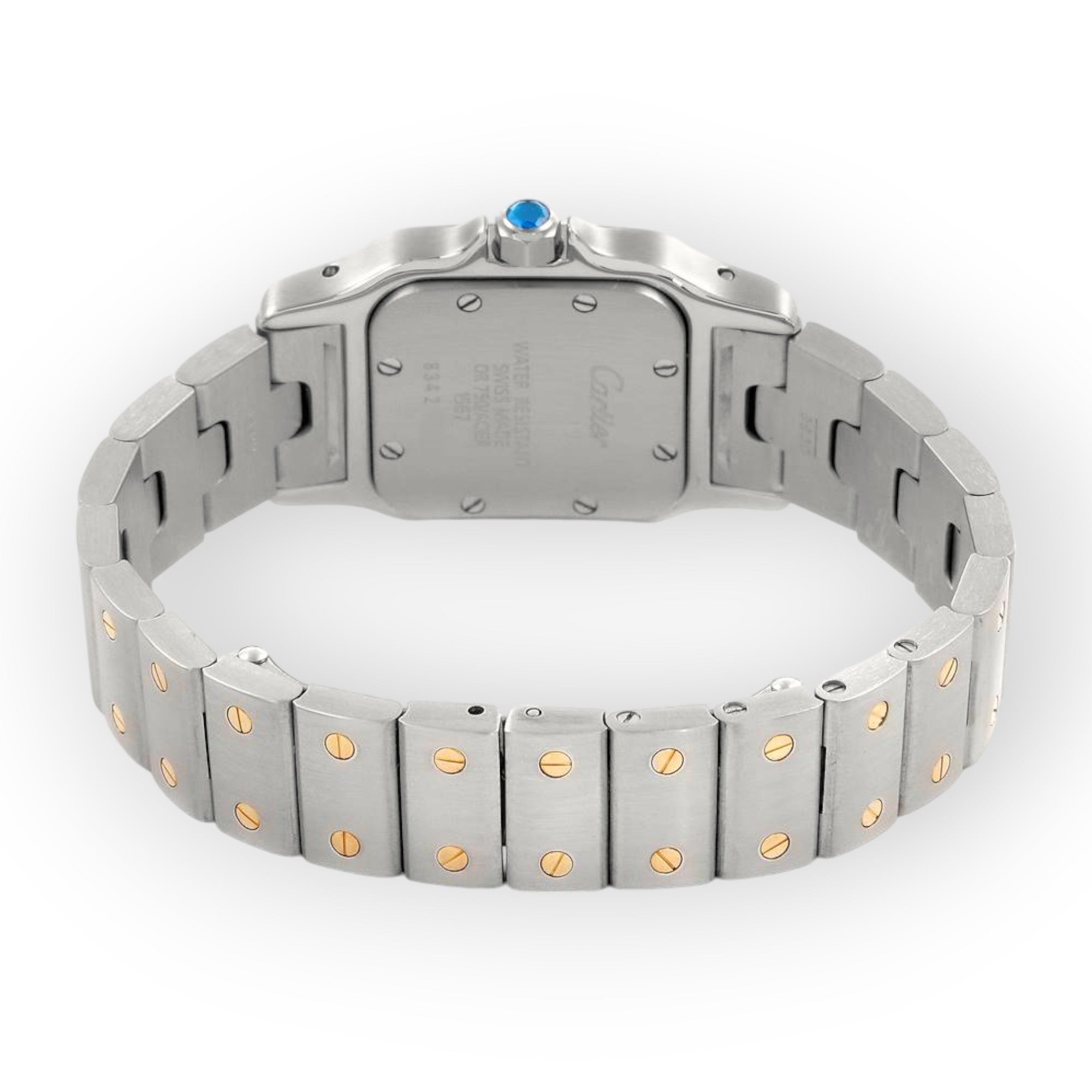 Cartier Santos Galbee Small W20012C4 Steel Yellow Gold Ladies Watch-Cartier-JD Watches NY