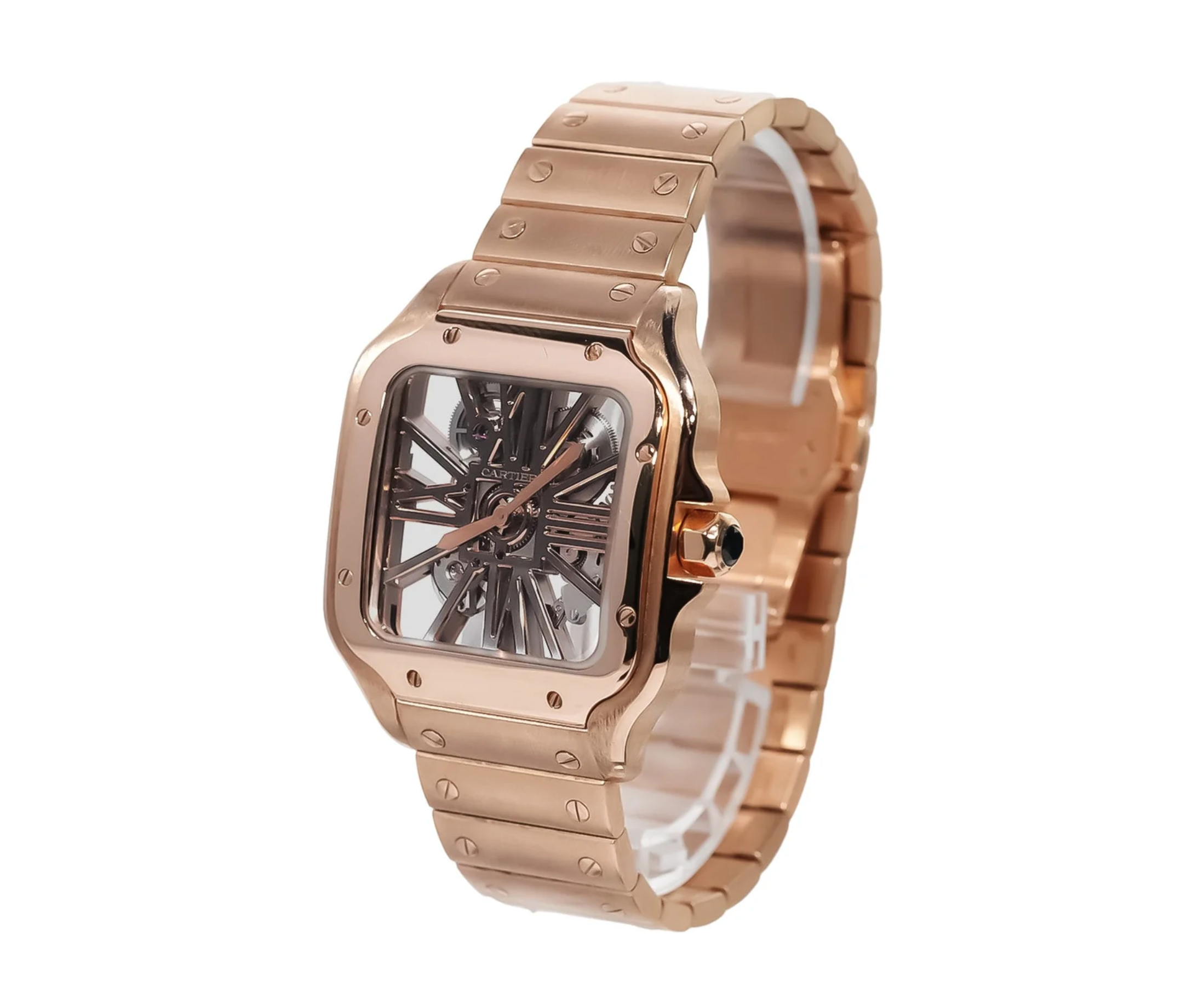 Cartier Santos Skeleton 40.5mm Rose Gold - WSSA0009-Cartier-JD Watches NY