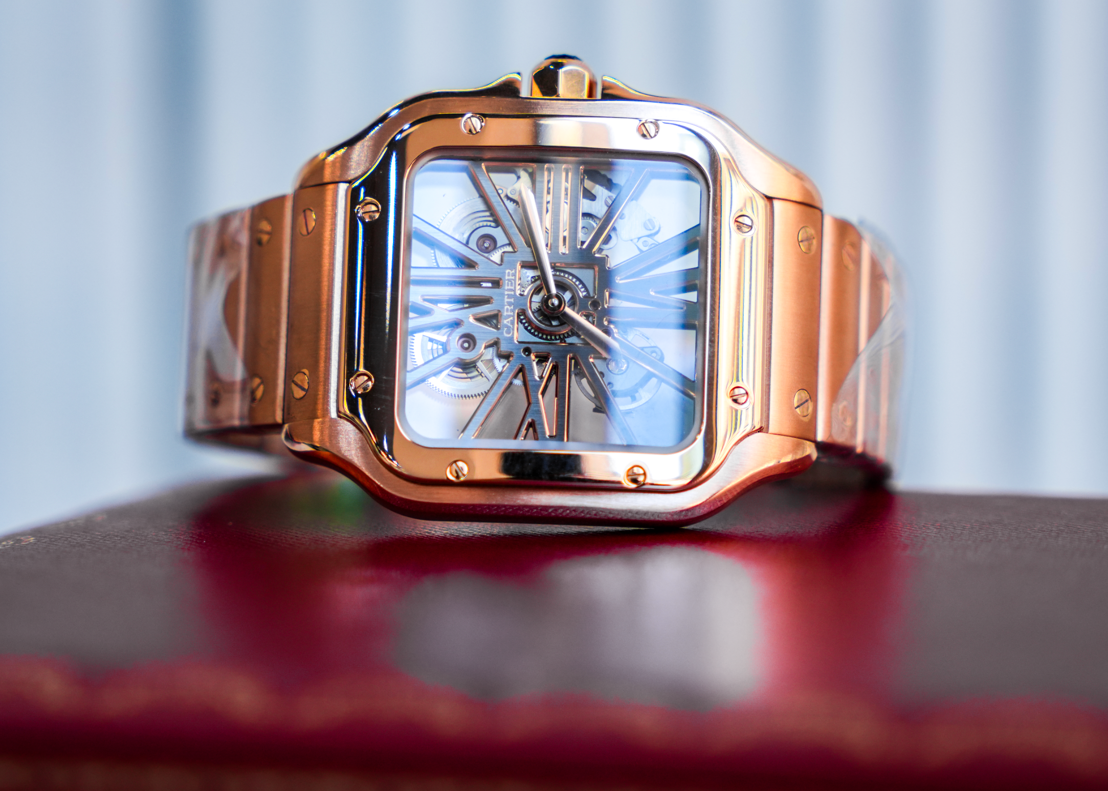 Cartier Santos Skeleton 40.5mm Rose Gold - WSSA0009-Cartier-JD Watches NY