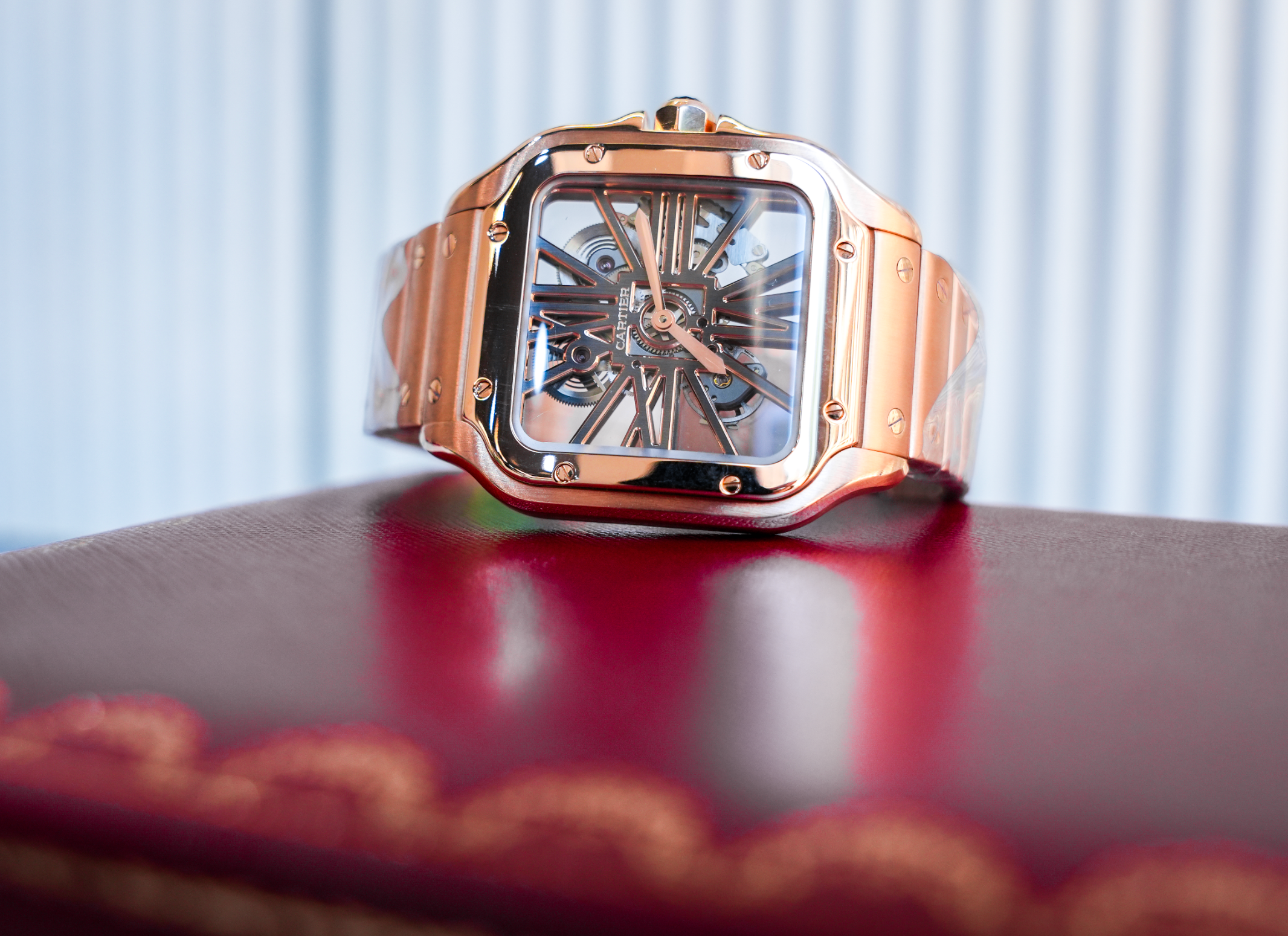 Cartier Santos Skeleton 40.5mm Rose Gold - WSSA0009-Cartier-JD Watches NY