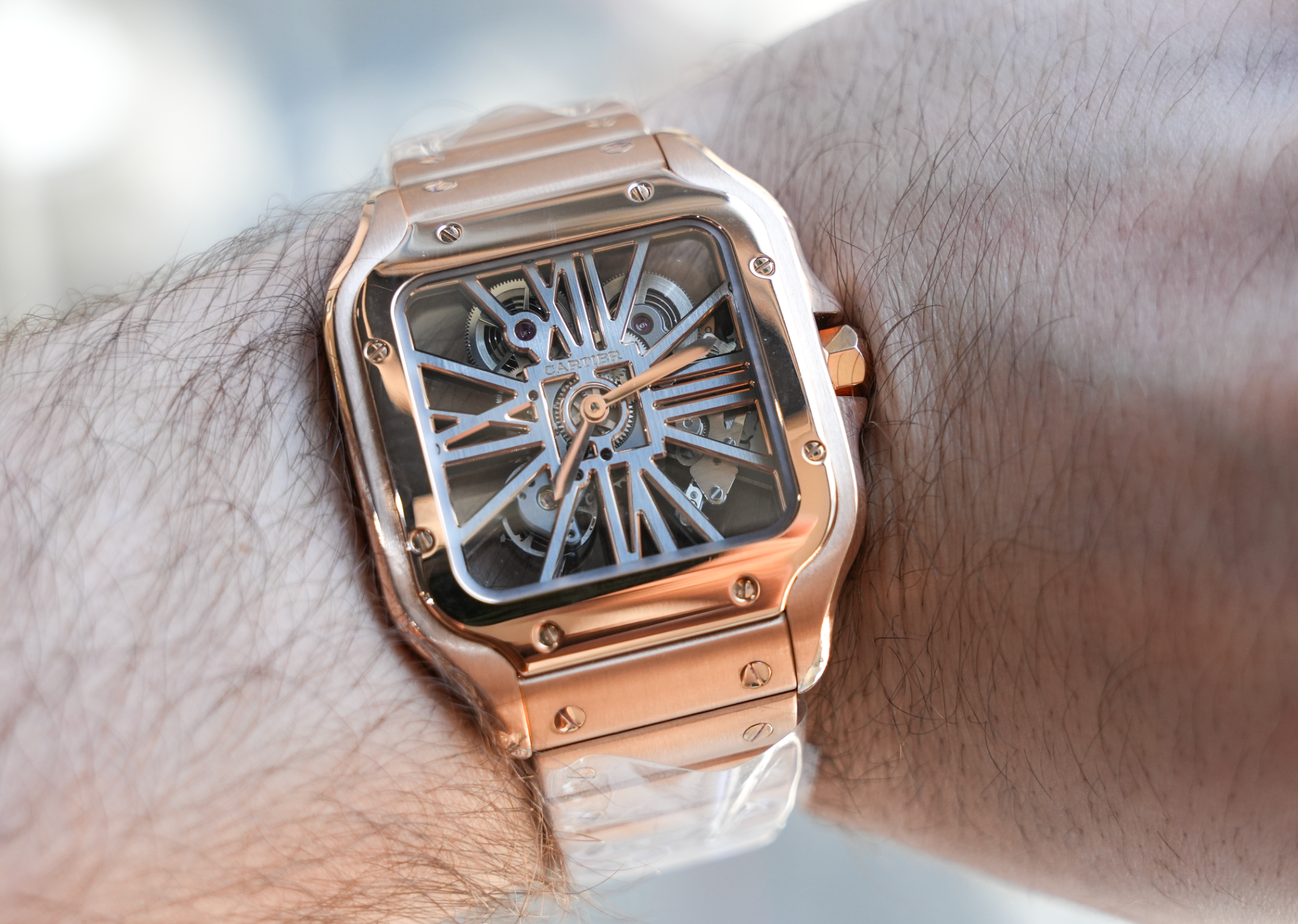 Cartier Santos Skeleton 40.5mm Rose Gold - WSSA0009-Cartier-JD Watches NY