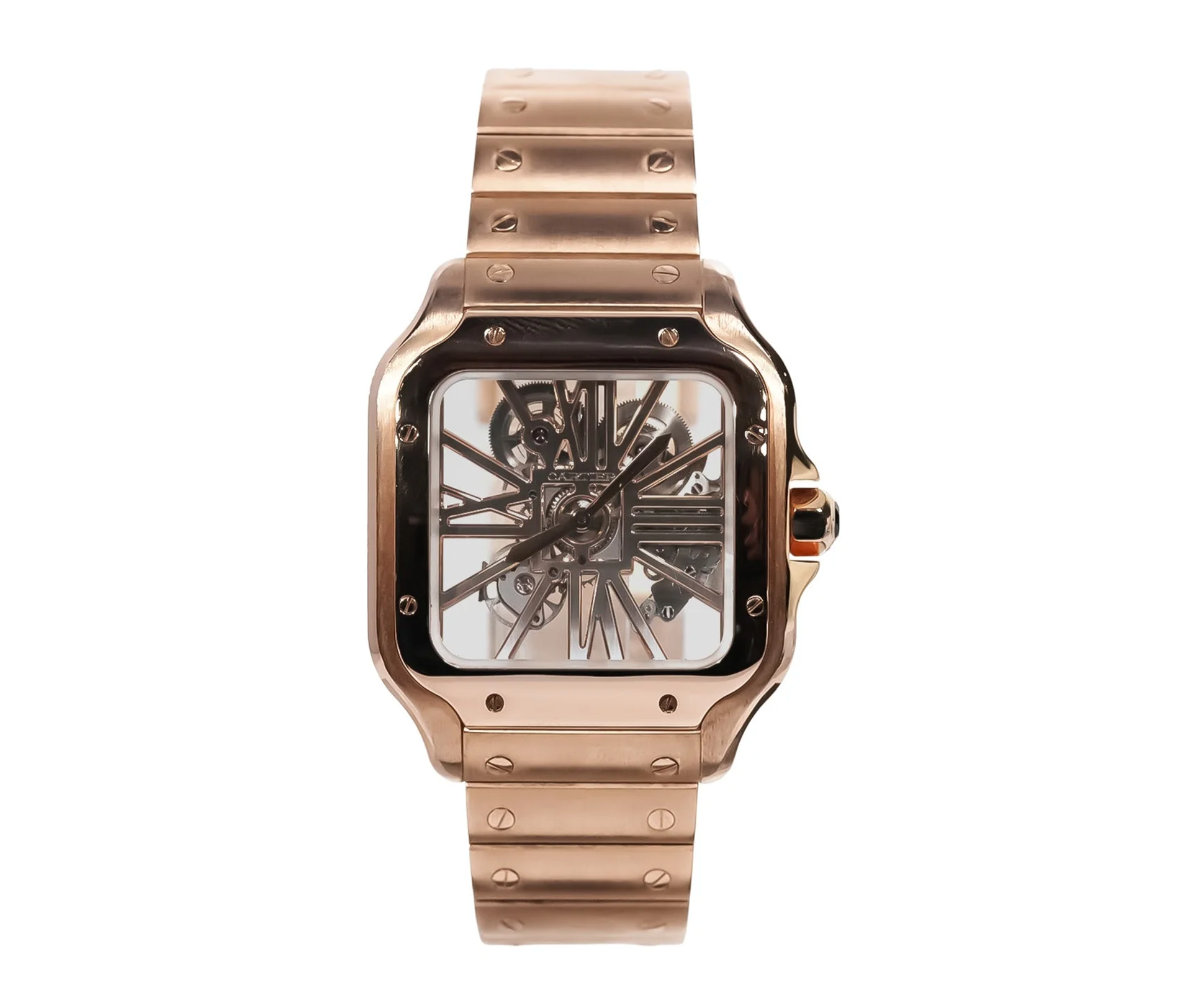 Cartier Santos Skeleton 40.5mm Rose Gold - WSSA0009-Cartier-JD Watches NY