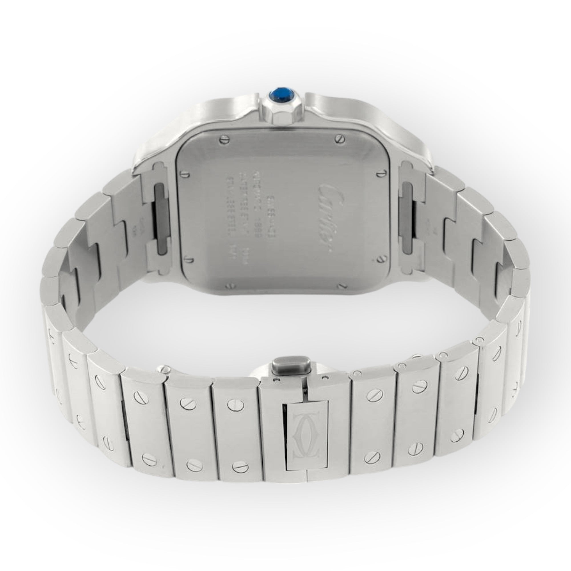 Cartier Santos WSSA0030 40mm Blue Dial With Stainless Steel Bracelet-Cartier-JD Watches NY