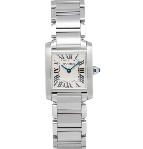 Cartier Tank Française – Small Model in Stainless Steel with White Dial Ref. W51008Q3