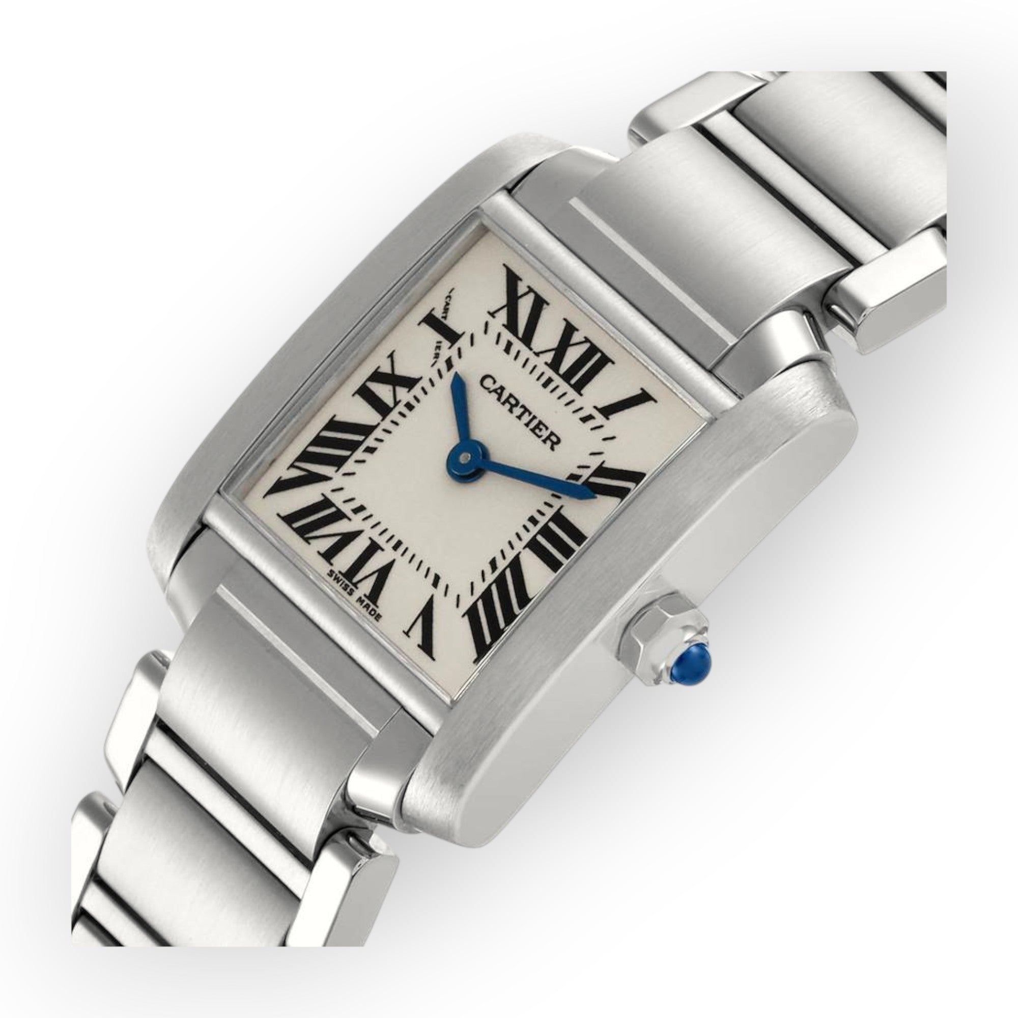 Cartier Tank Francaise Medium W51002Q3 White Dial-Cartier-JD Watches NY
