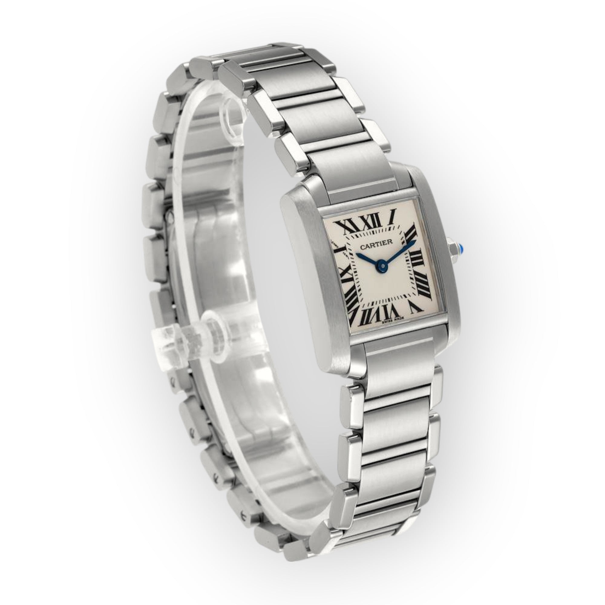 Cartier Tank Francaise Medium W51002Q3 White Dial-Cartier-JD Watches NY
