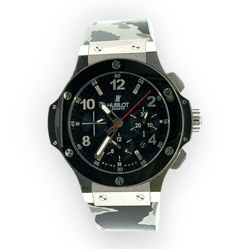 Hublot Big Bang Evolution Steel and Ceramic 44MM 301.SB.131.RX (After Market Strap)