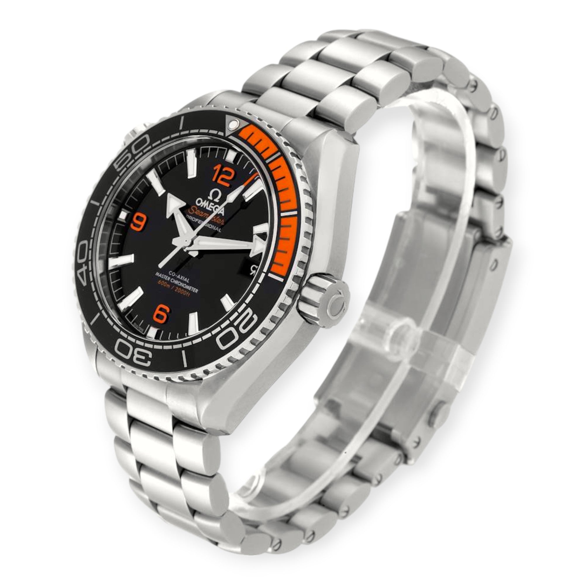 Omega Planet Ocean 215.30.44.21.01.002 Black Orange Bezel Steel Mens Watch 2025-Omega-JD Watches NY