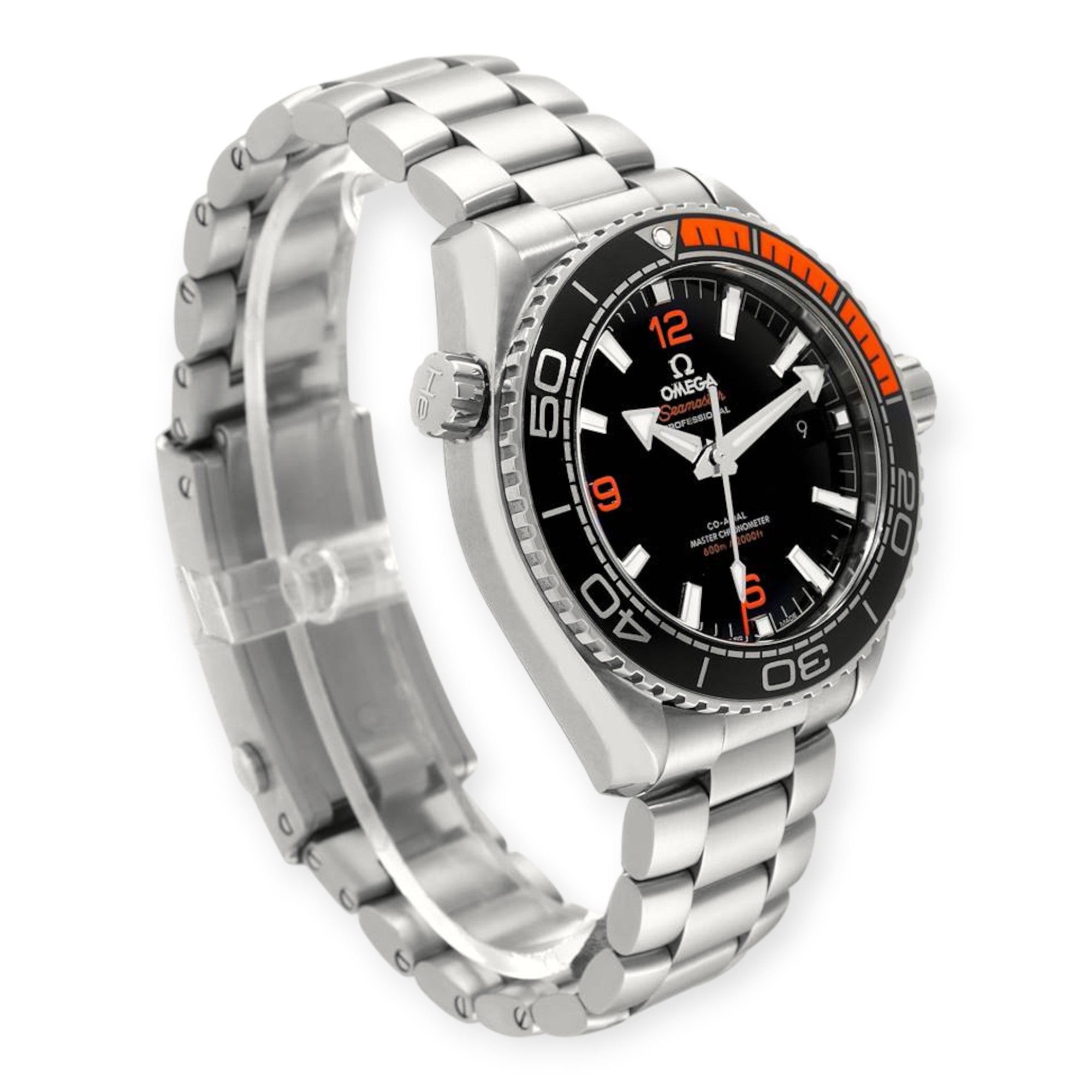Omega Planet Ocean 215.30.44.21.01.002 Black Orange Bezel Steel Mens Watch 2025-Omega-JD Watches NY