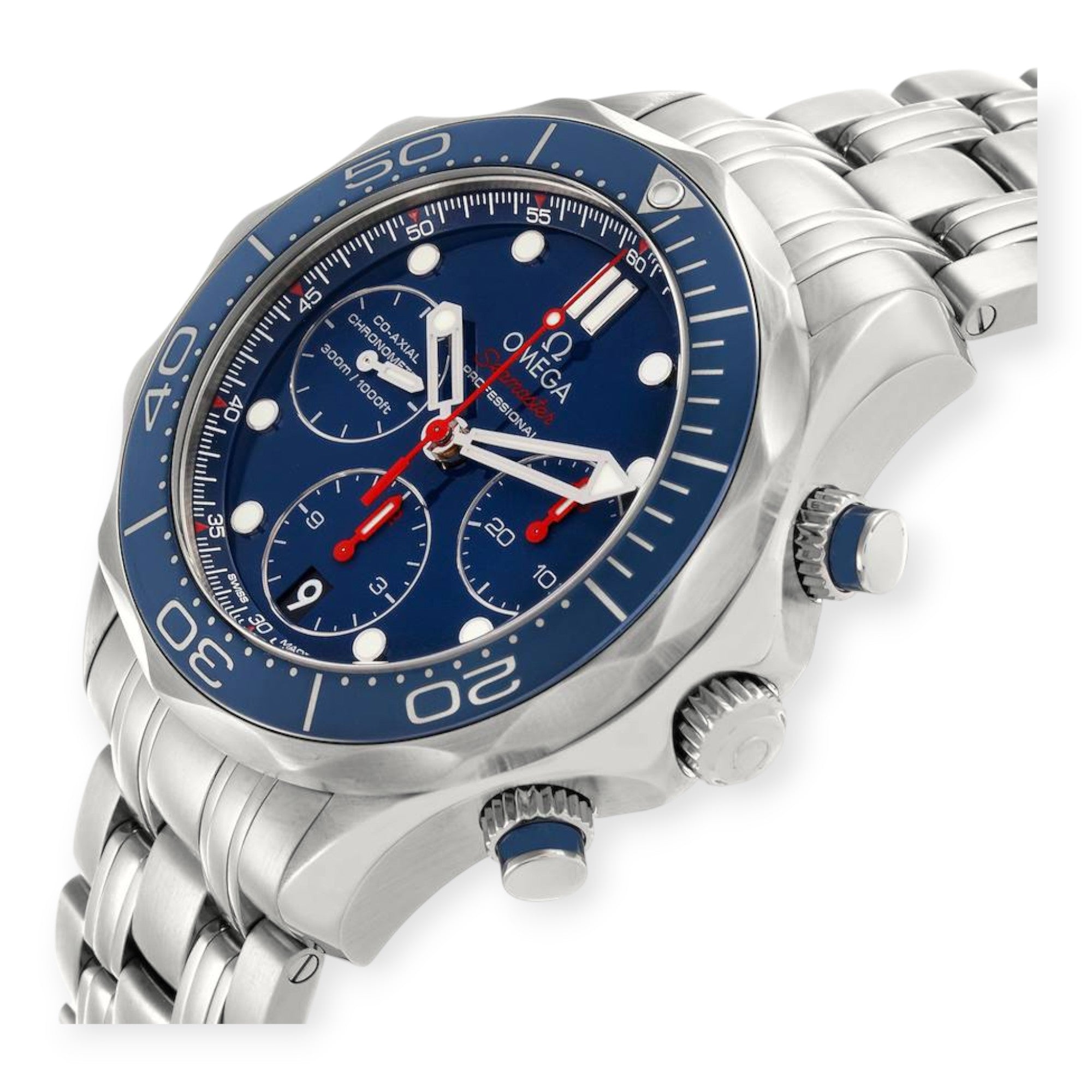 Omega Seamaster Diver 300M 44 Blue Dial 212.30.42.50.03.001 Mens Watch-Omega-JD Watches NY