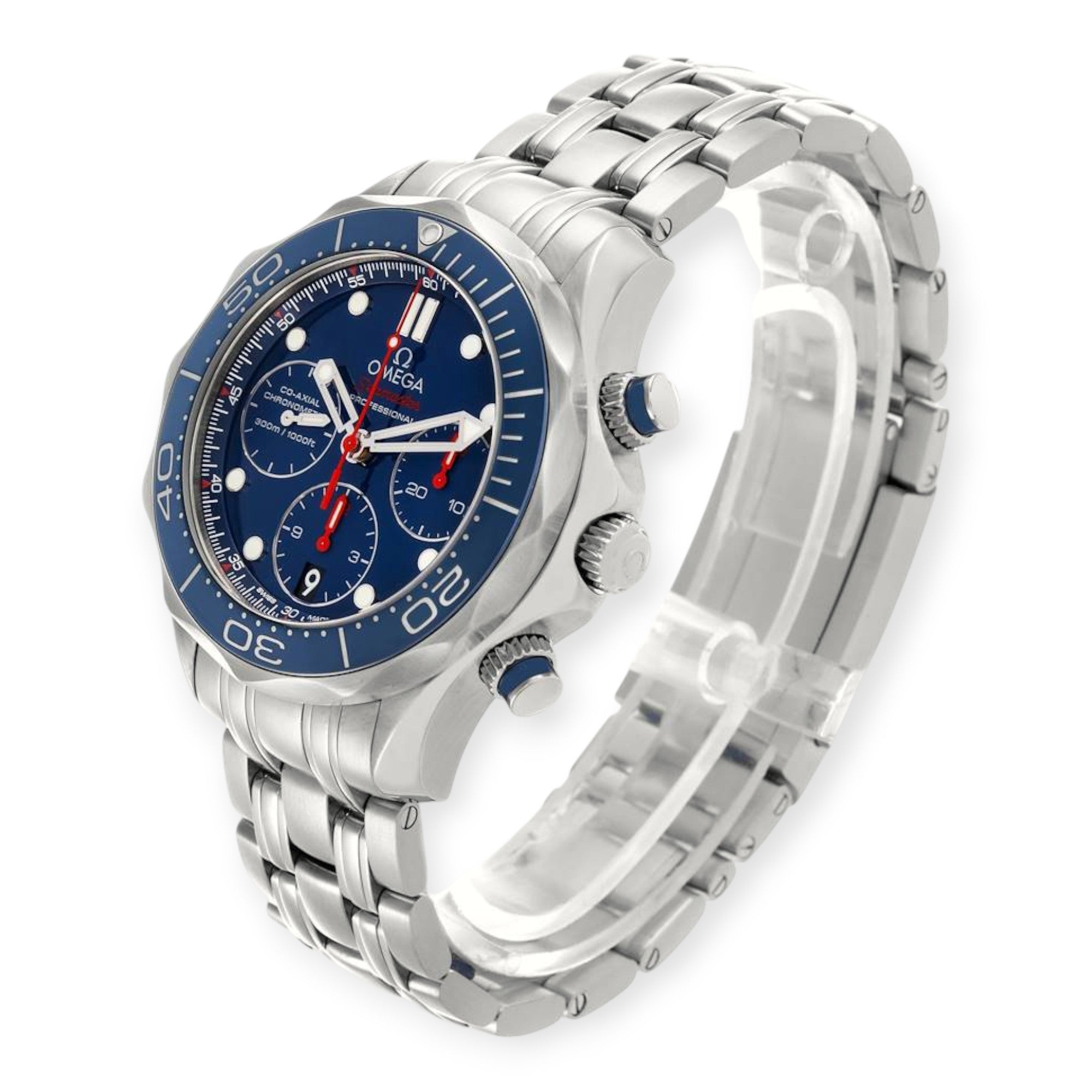 Omega Seamaster Diver 300M 44 Blue Dial 212.30.42.50.03.001 Mens Watch-Omega-JD Watches NY