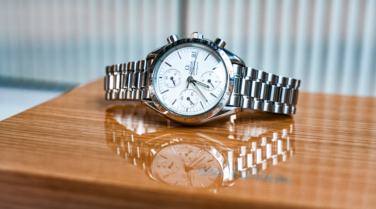 Omega Speedmaster 3511.20 – 39mm White Dial & Stainless Steel Bracelet-Omega-JD Watches NY