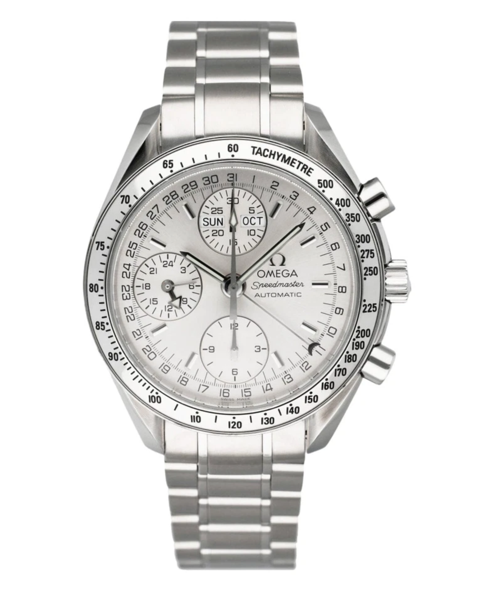 Omega Speedmaster 3523.30.00 – 39mm Silver Dial with Stainless Steel Bracelet-Omega-JD Watches NY