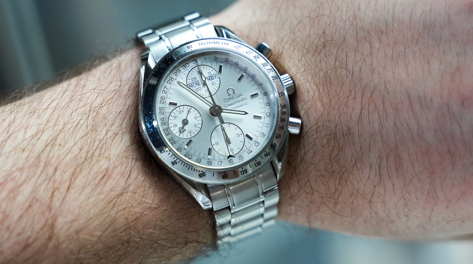 Omega Speedmaster 3523.30.00 – 39mm Silver Dial with Stainless Steel Bracelet-Omega-JD Watches NY