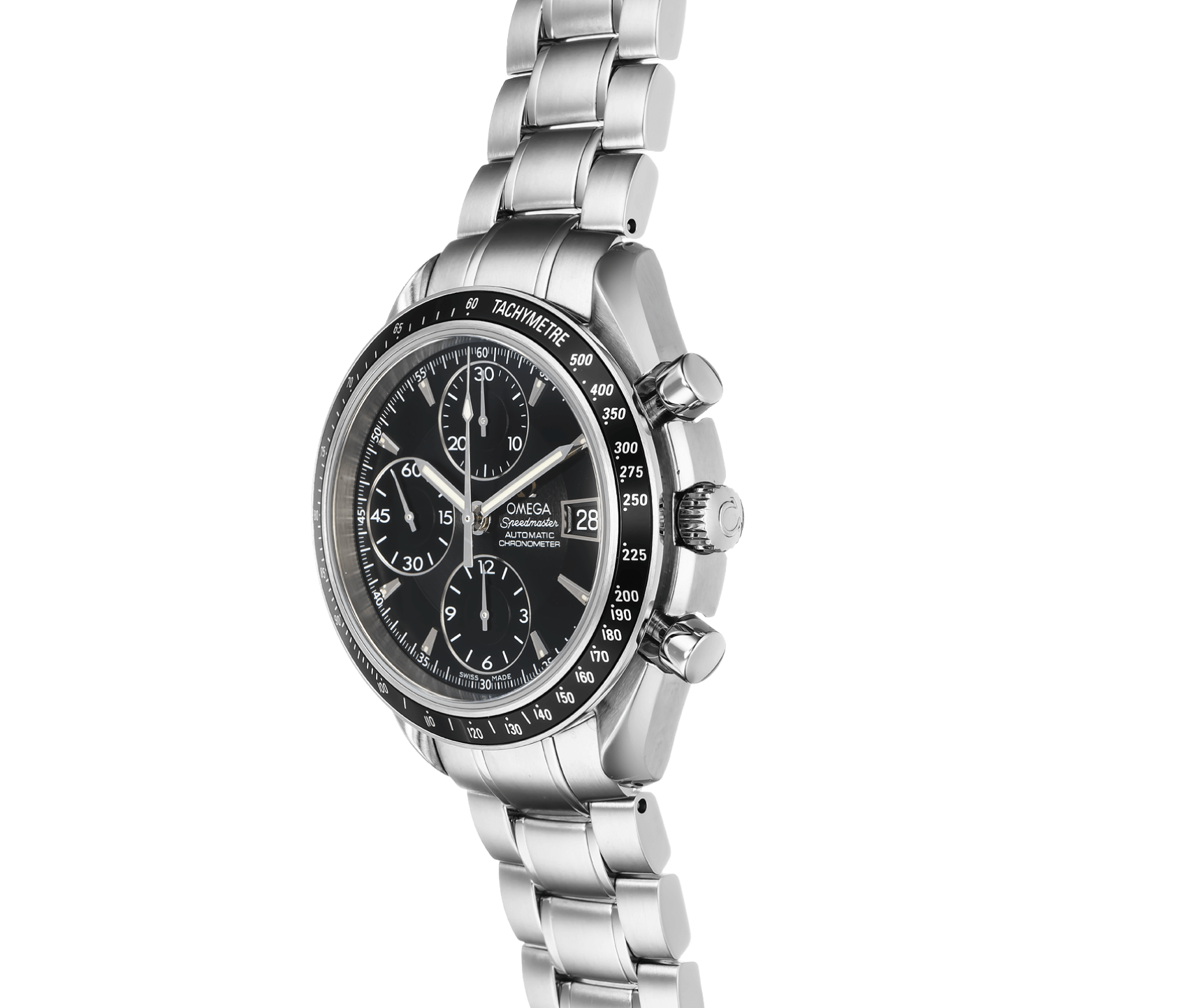 Omega Speedmaster Date 3210.50.00 – 40mm Black Dial with Stainless Steel Bracelet-Omega-JD Watches NY