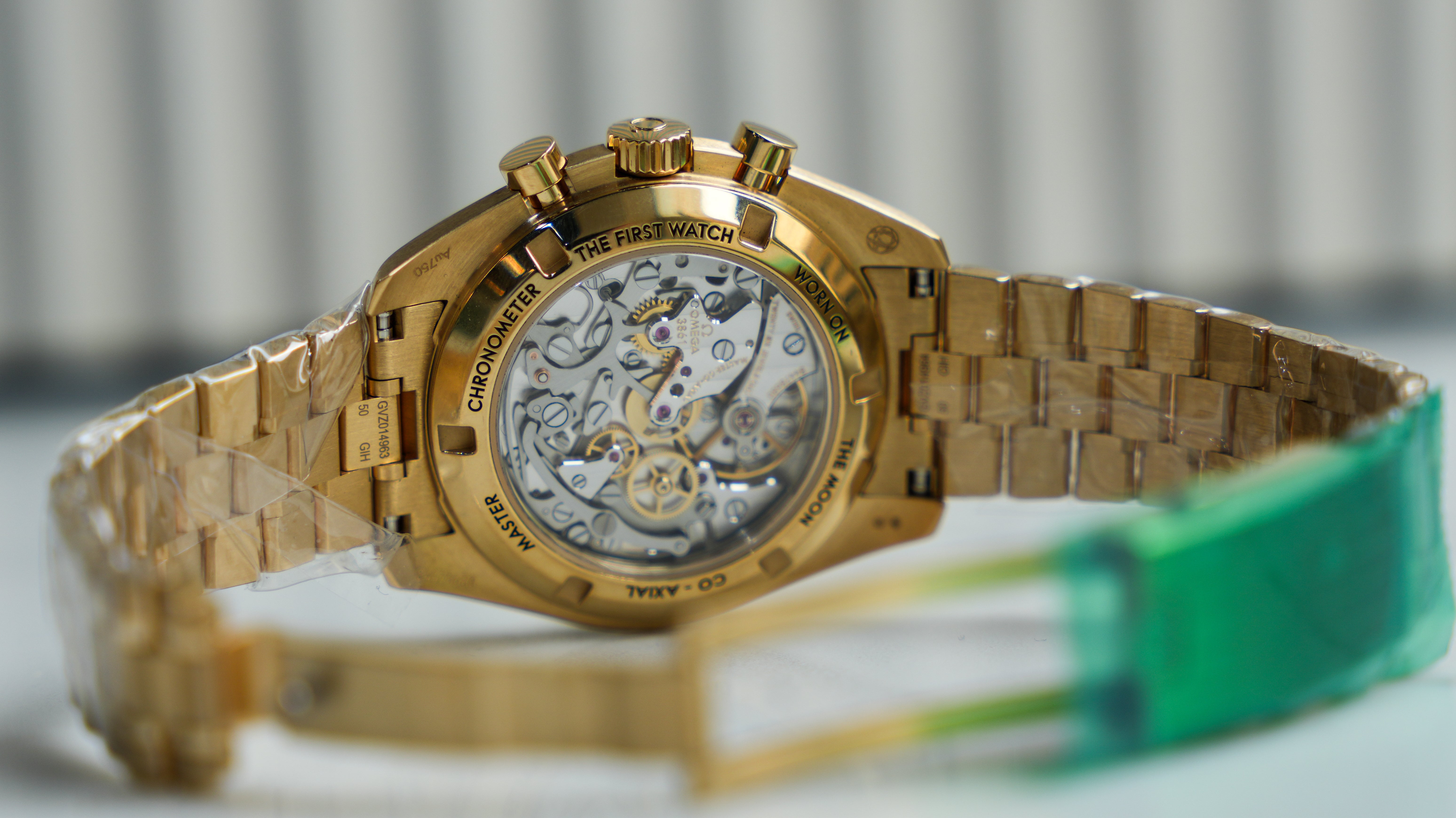 Omega Speedmaster Moonwatch Professional - 42mm Green Dial in 18K Moonshine™ Gold-Omega-JD Watches NY